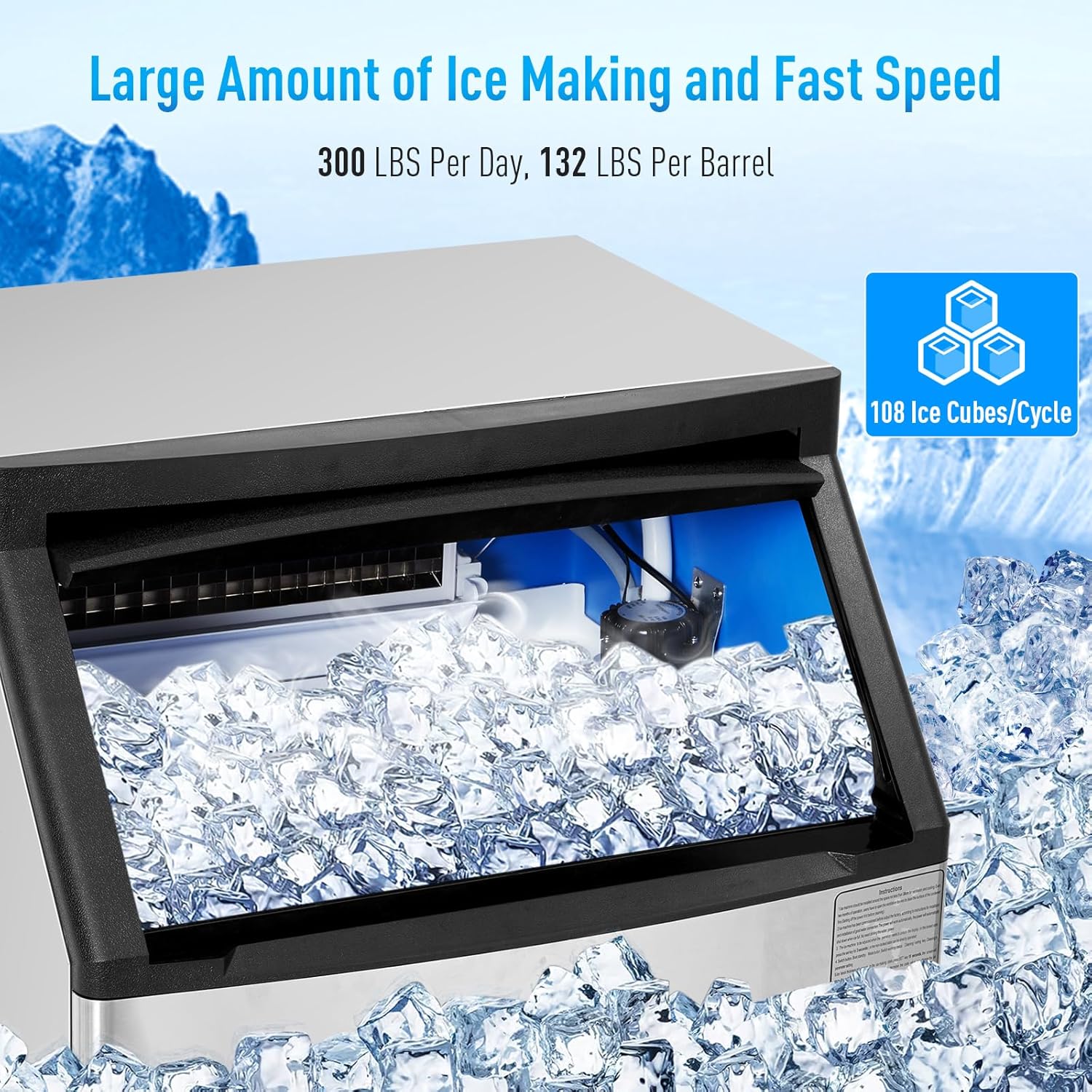 Qeetex LHF-ZBJ-PHO-0ZHK94FJ Commercial-Ice-Makers - View #7