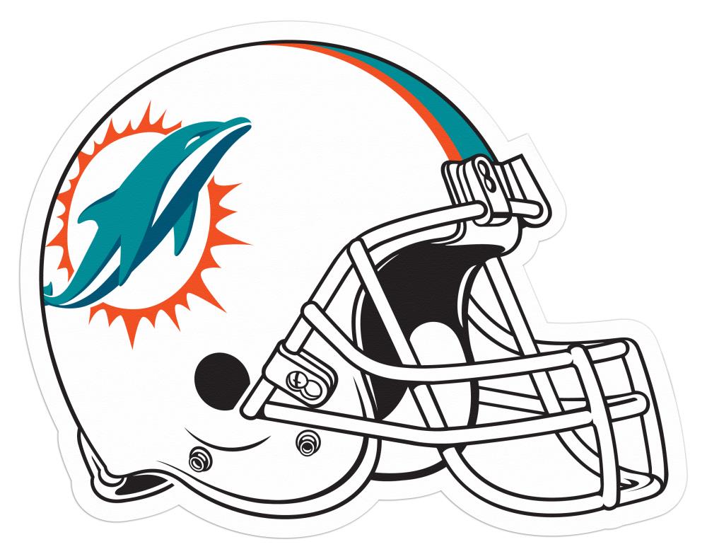 Applied Icon Miami Dolphins 6-in x 5-1/4-in Aluminum Information
