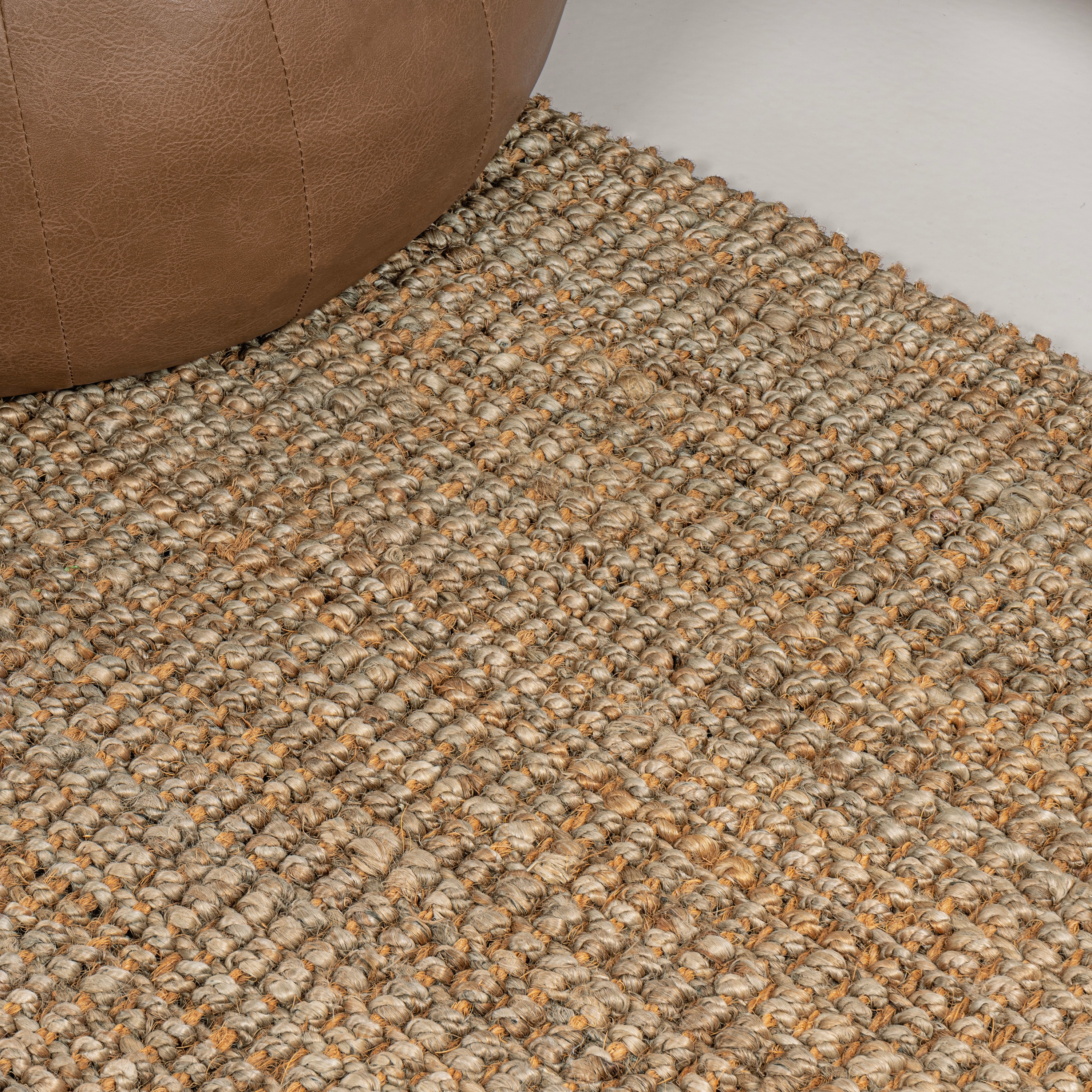 Handwoven Natural Jute Rectangular 3 x 5 Area Rug