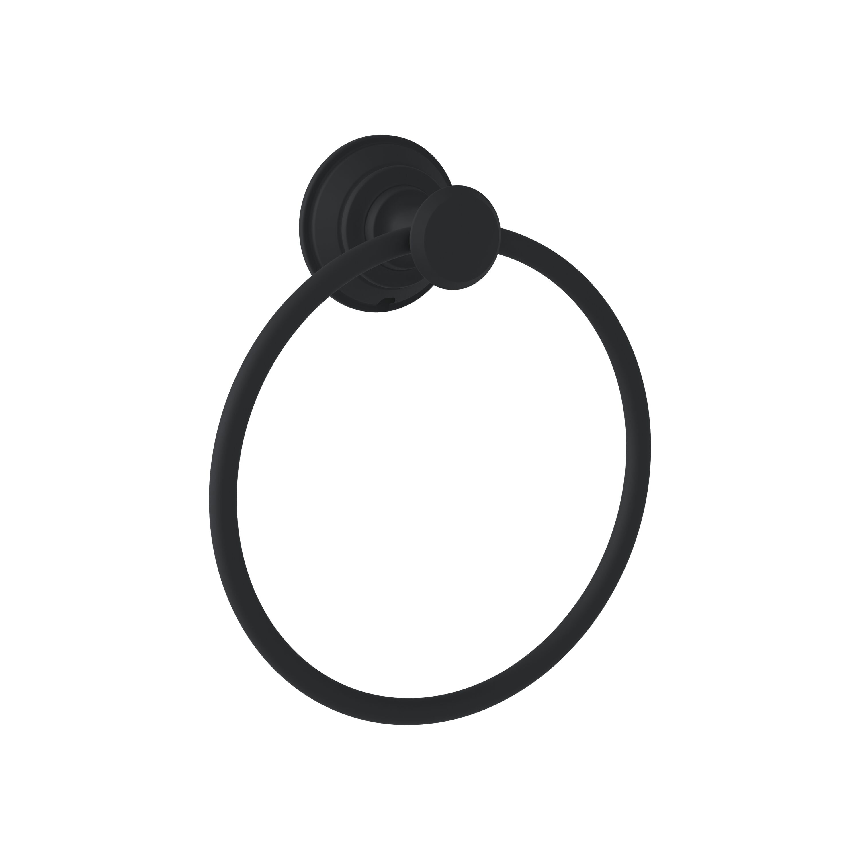 Symmons 583TRMB Braston Matte Black Wall mount Single Towel Ring