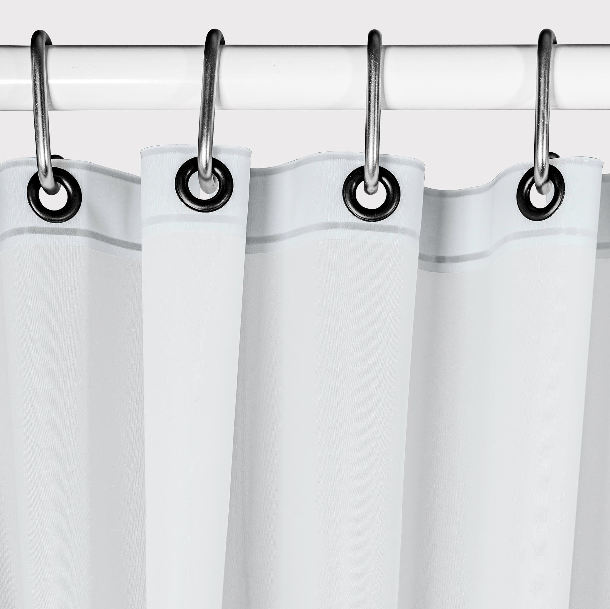 Moorefield LS423CLR 72-in W x 72-in L Clear Solid Mildew Resistant EVA/PEVA Shower liner