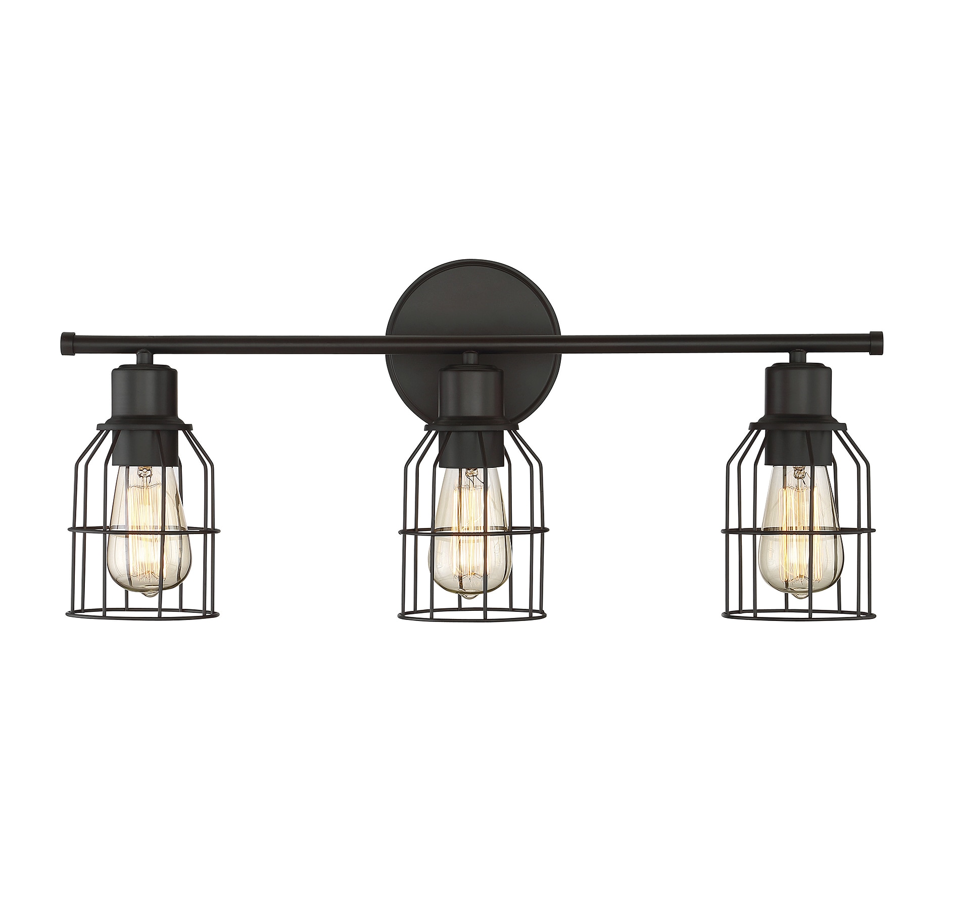 Meridian Lite Trends M80004ORB Meridian 24-in 3 -Light Oil-rubbed Bronze Farmhouse Vanity light