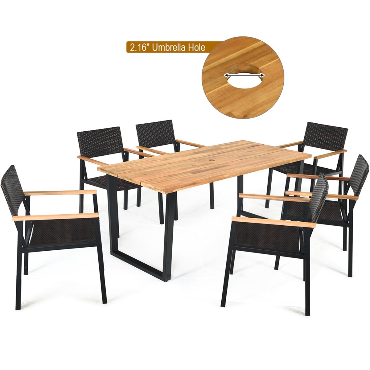 Costway HW65219 Patio-Dining-Sets - View #8