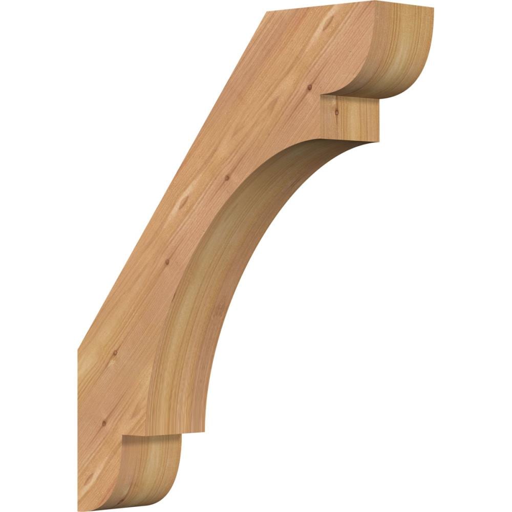 Ekena Millwork BRC04X16X20OLY00SWR 3-1/2-in x 16-in x 20-in Western Red Cedar Unfinished Wood Olympic smooth