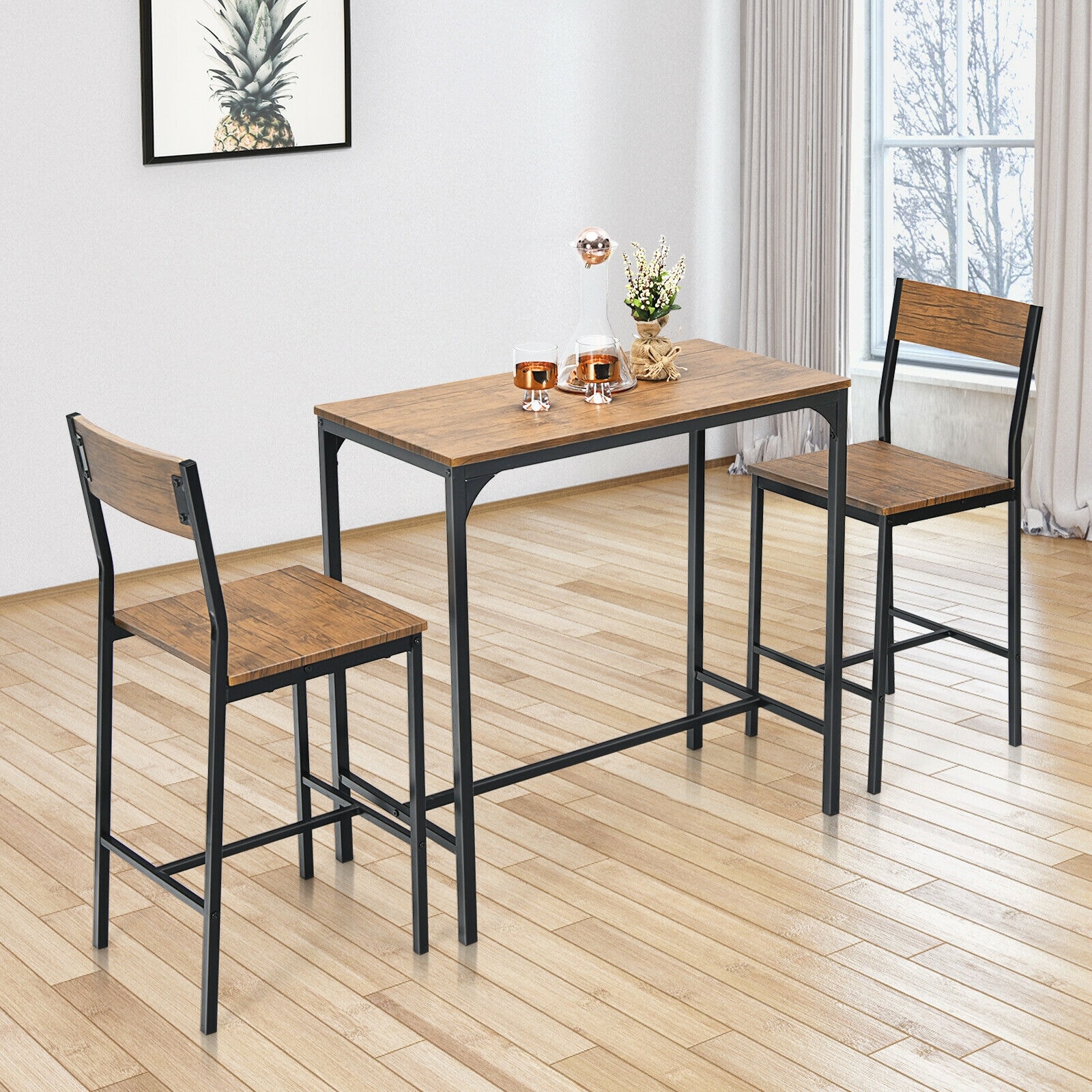 Forclover HBV-0243BK Patio-Dining-Sets - View #2