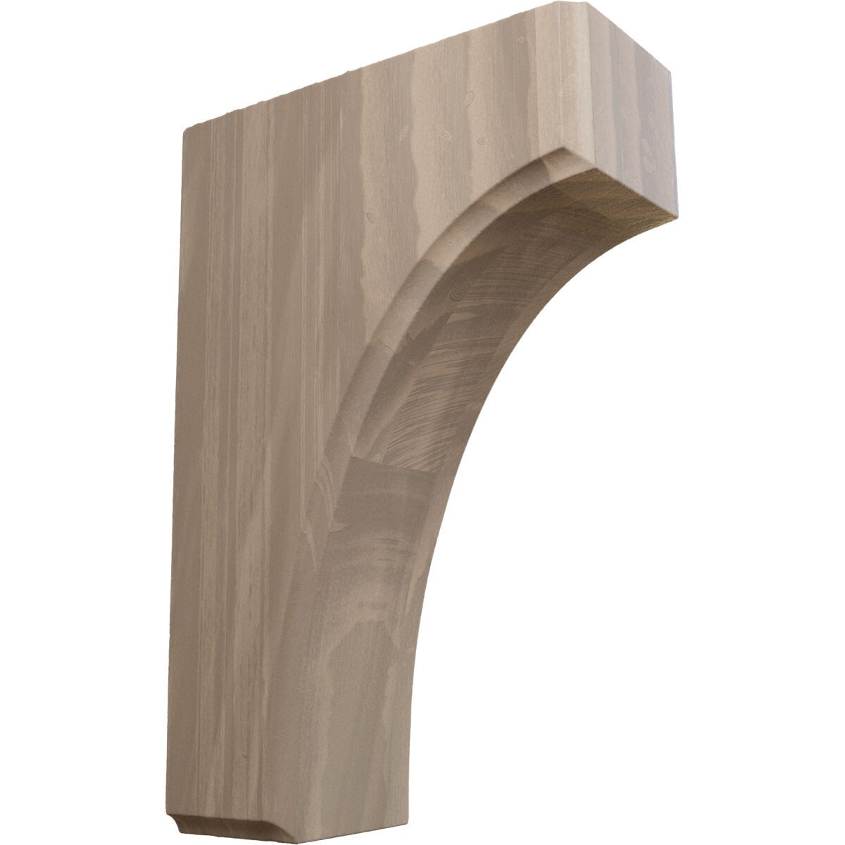 Ekena Millwork BKTW02X04X06CVWA Clarksville 1-3/4-in x 4-in x 6-in Walnut Brown Wood Standard bracket