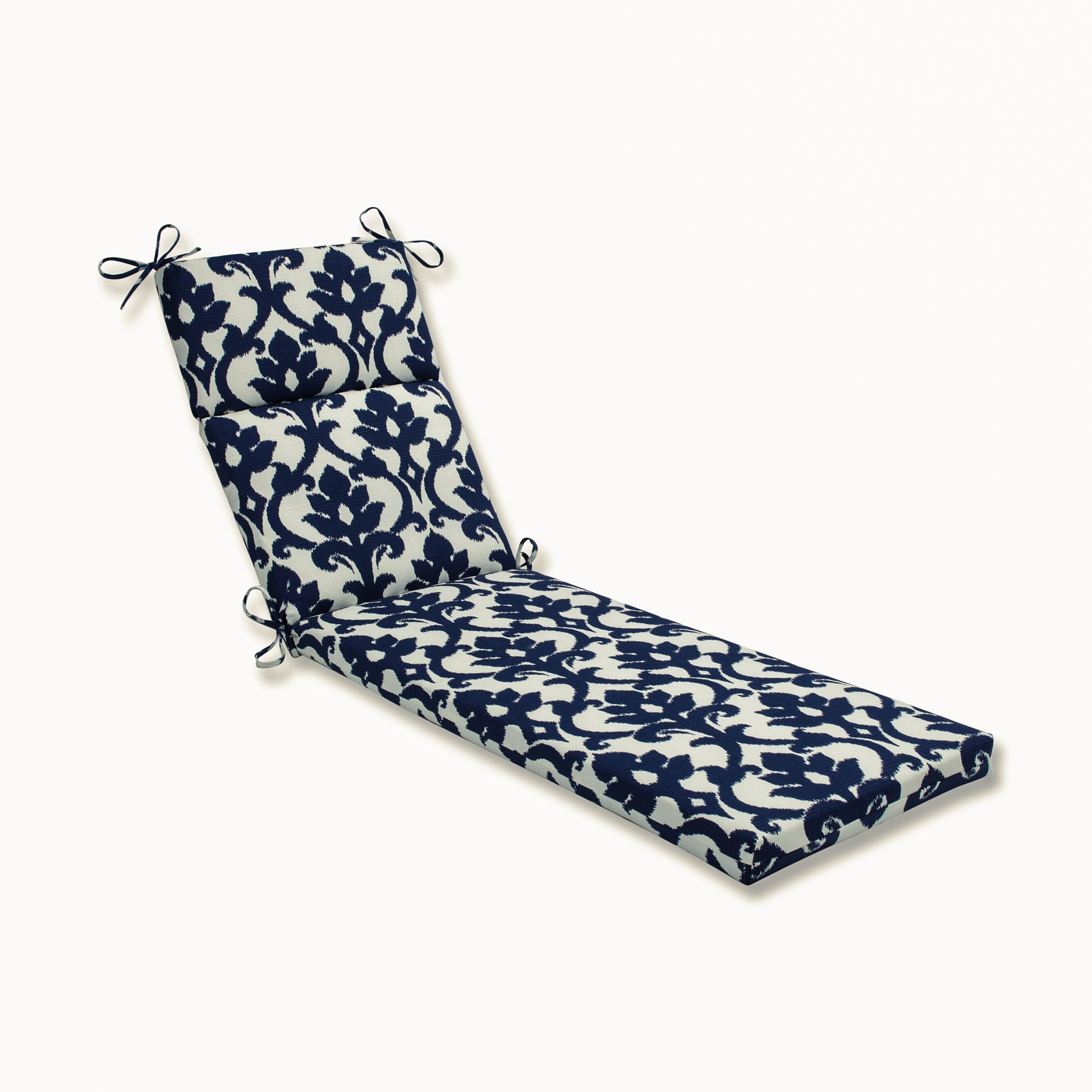 Pillow Perfect 500171 44-in x 21-in Blue Patio chair cushion