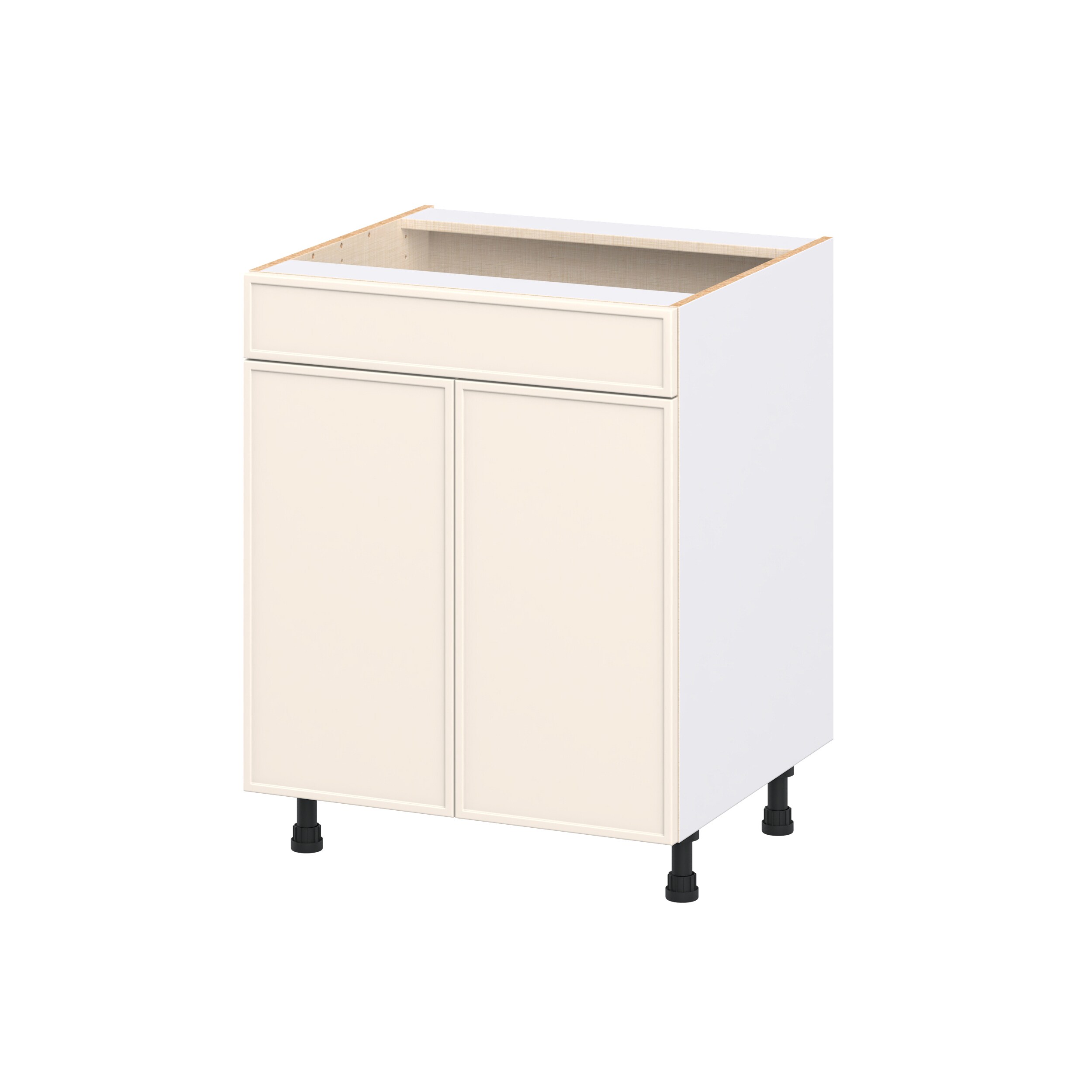 Hugo&Borg DSSB27FF-CI Chapel Hill 27-in W x 34.5-in H x 24.66-in D Washed Linen Sink Base Fully assembled Cabinet Flat Panel