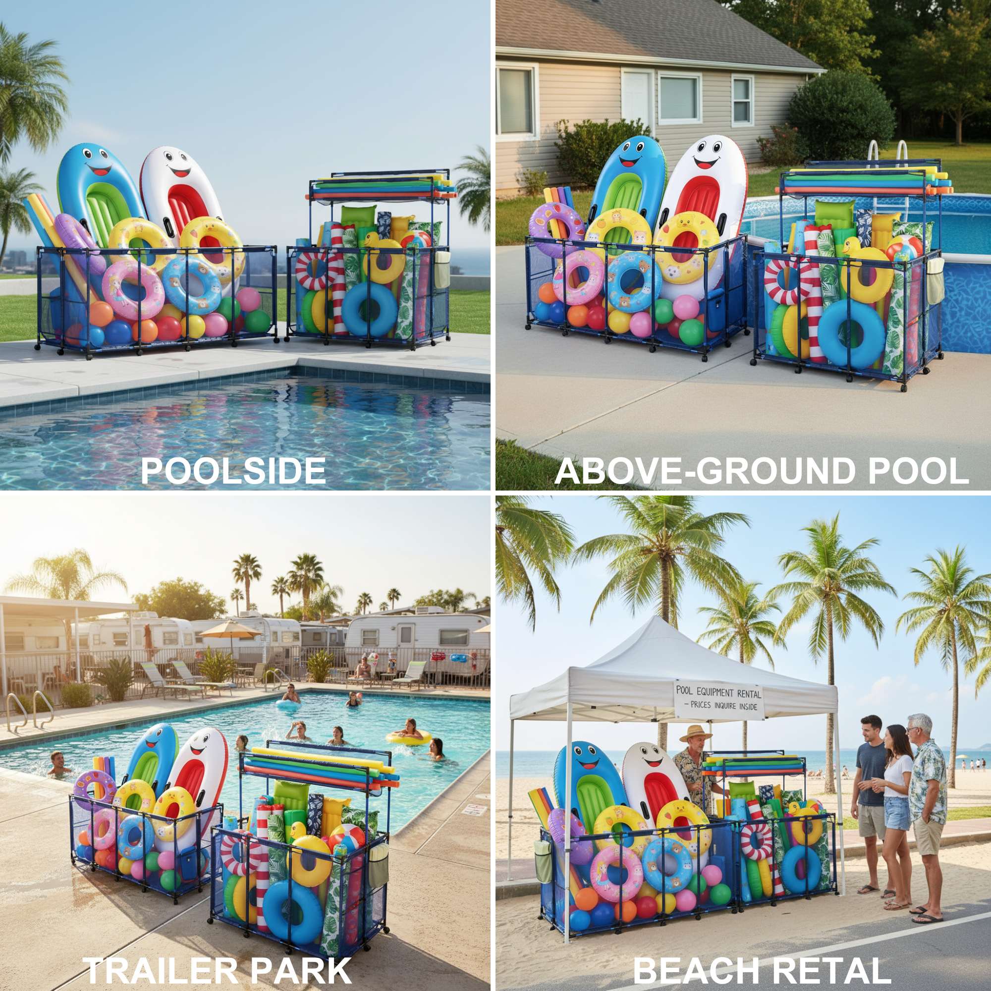 Yescom 06PSBSET003-4G-03-LO Pool-Organization-Storage - View #8