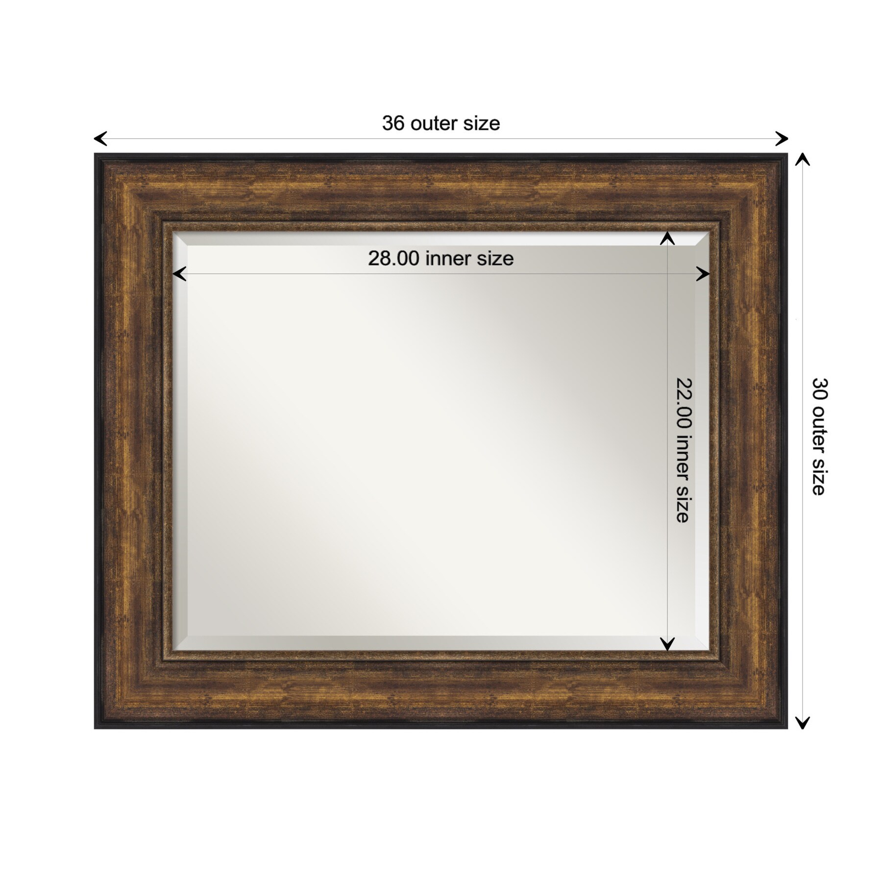 Amanti Art Ballroom Bronze Frame 35.5-in x 29.5-in Framed Bathroom ...