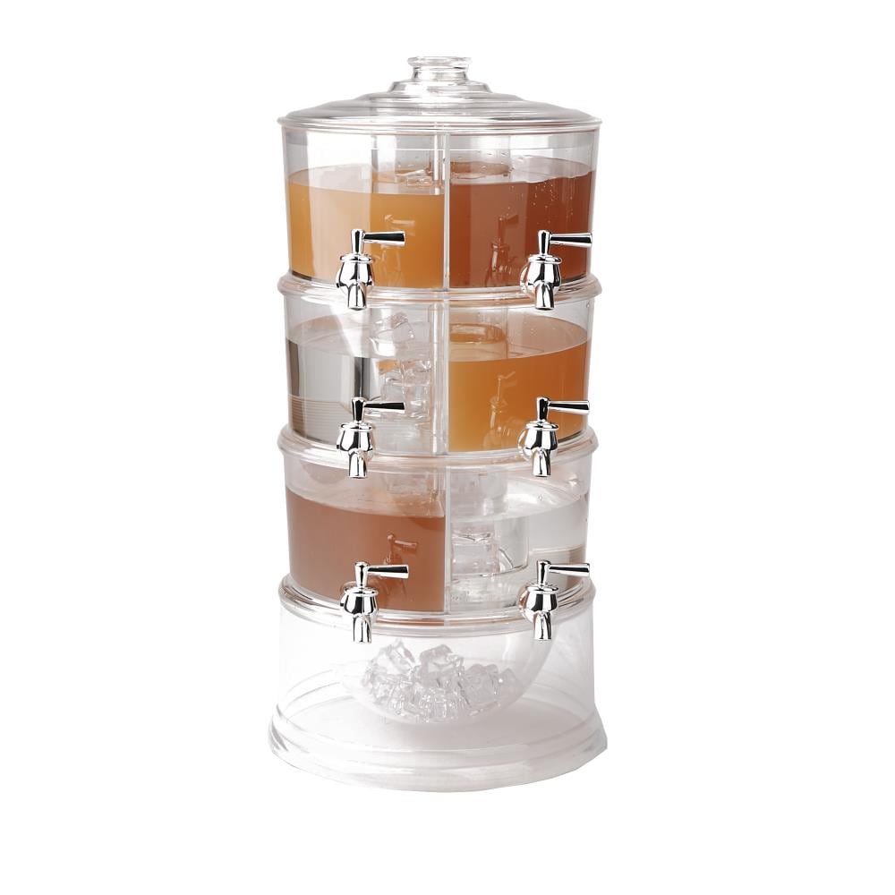 Choice 1.5 Gallon Acrylic Stackable Beverage Dispenser
