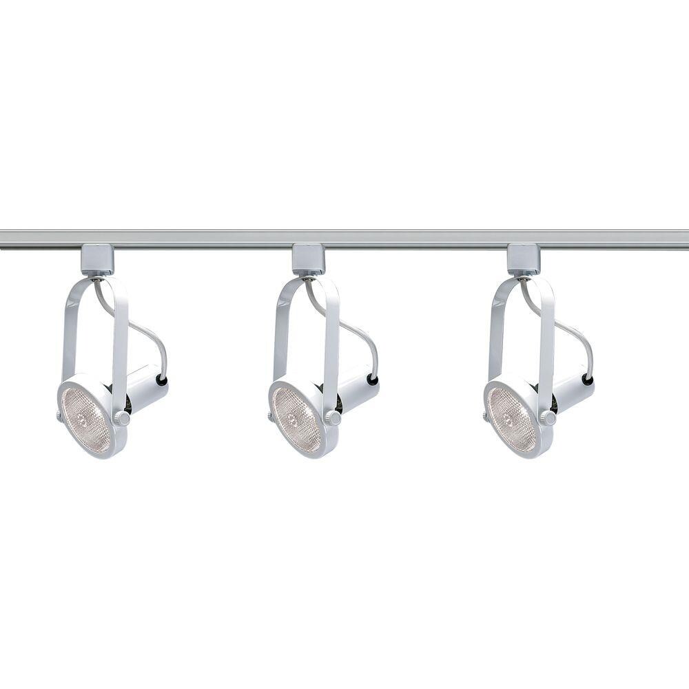  LW-SC550265 3-Light 48-in White Standard Linear Track Lighting Kit