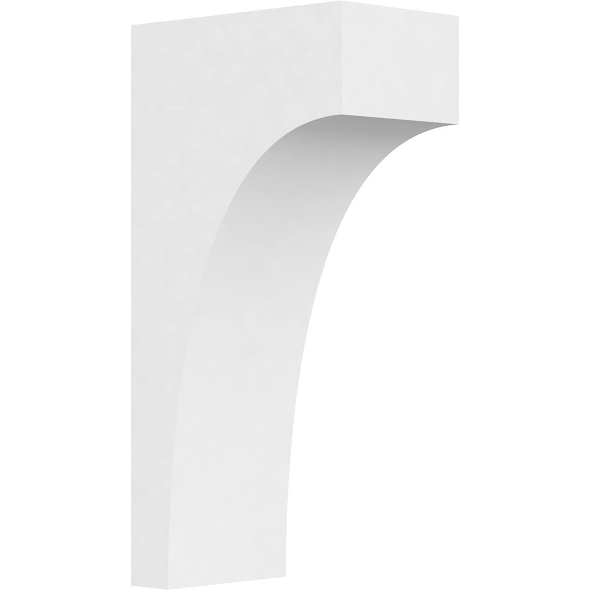 Ekena Millwork CORP05X09X18STO 5-in x 9-in x 18-in Standard stockport Unfinished White PVC Paintable Corbel