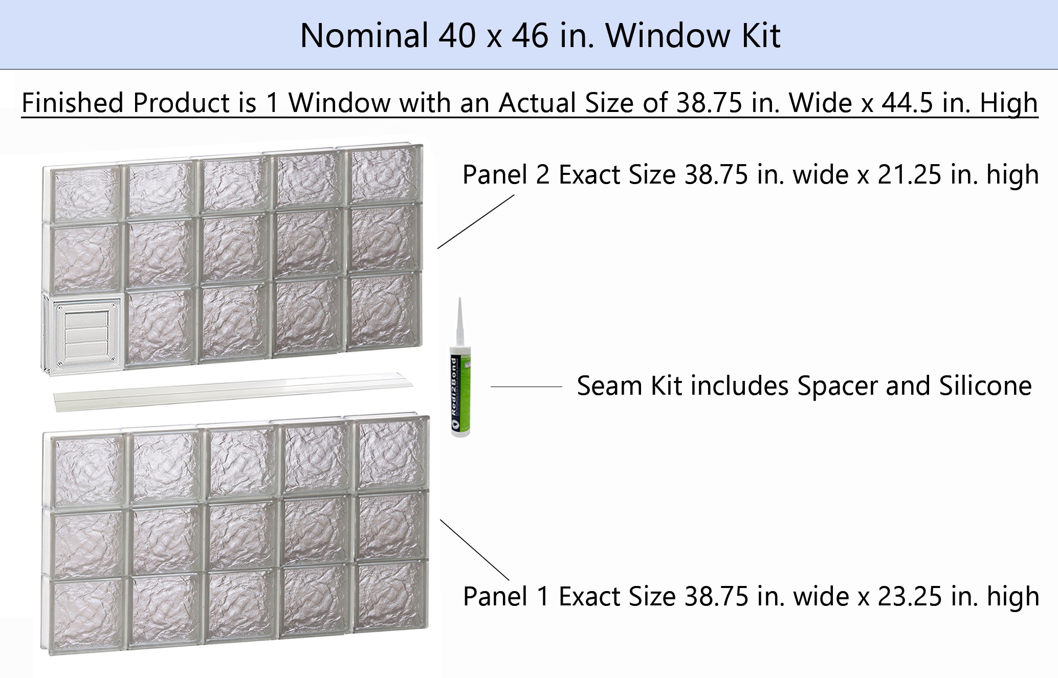 REDI2SET D4046IS Glass-Block-Windows - View #2