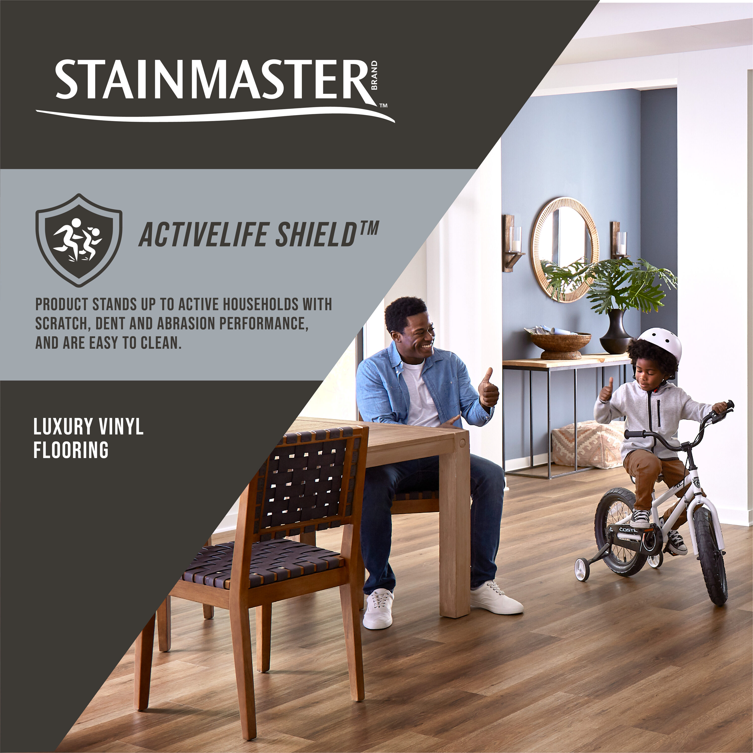 STAINMASTER Graystone 12-mil x 12-in W x 24-in L Waterproof