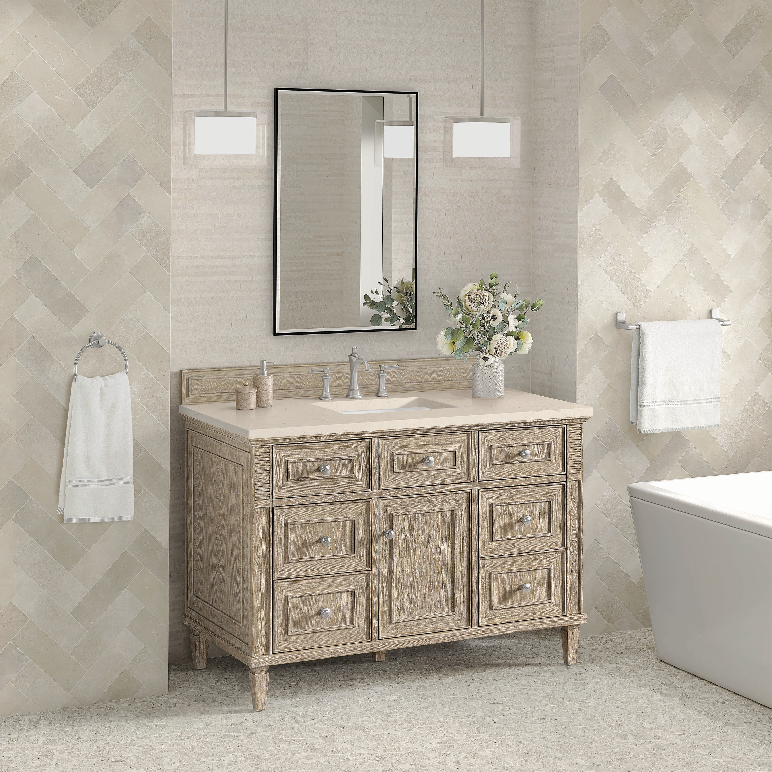 James Martin Vanities 424-V48-WWO-3EMR Bath-Vanity-Combo - View #3