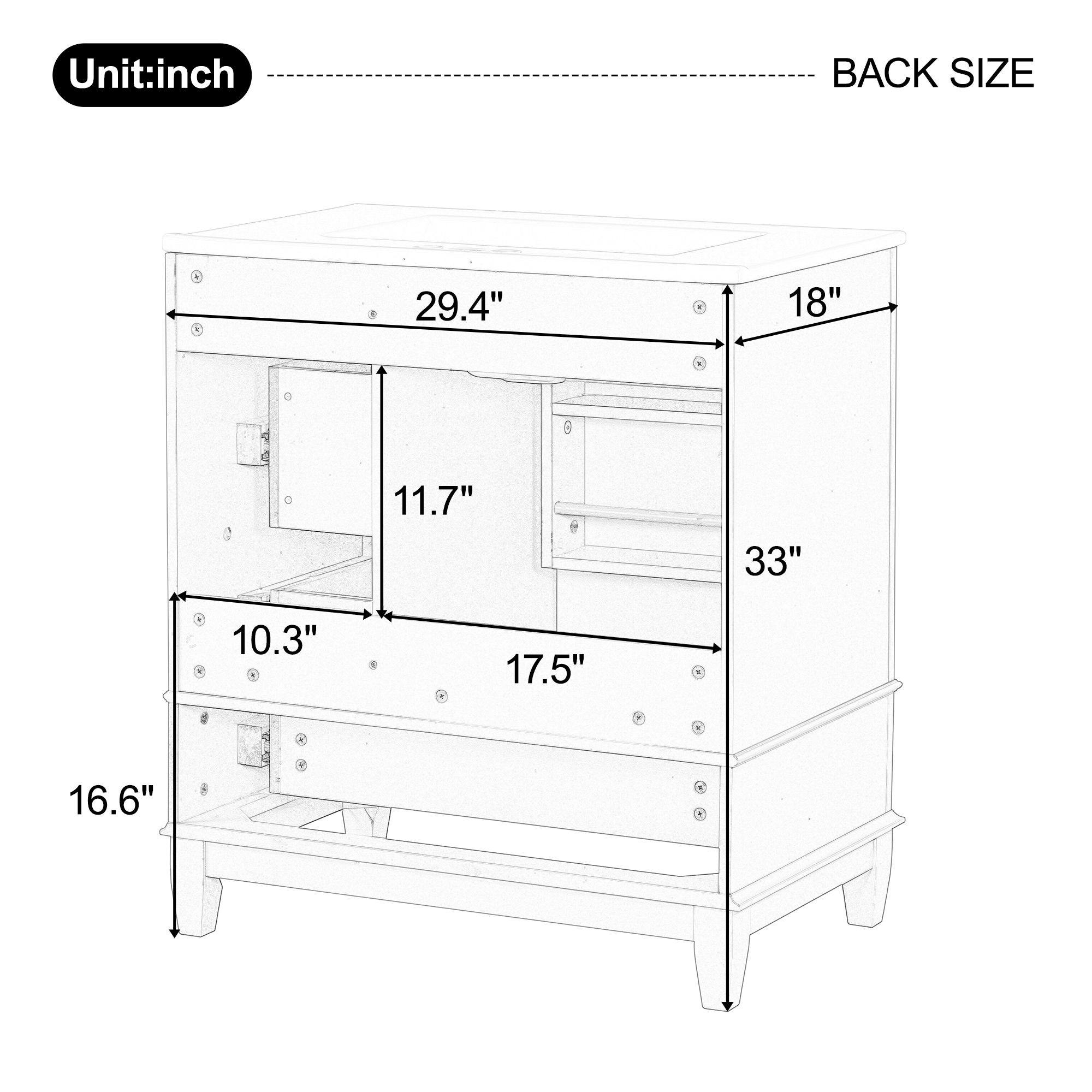 ModernLuxe L3P-N759P225994C Bath-Vanity-Combo - View #9