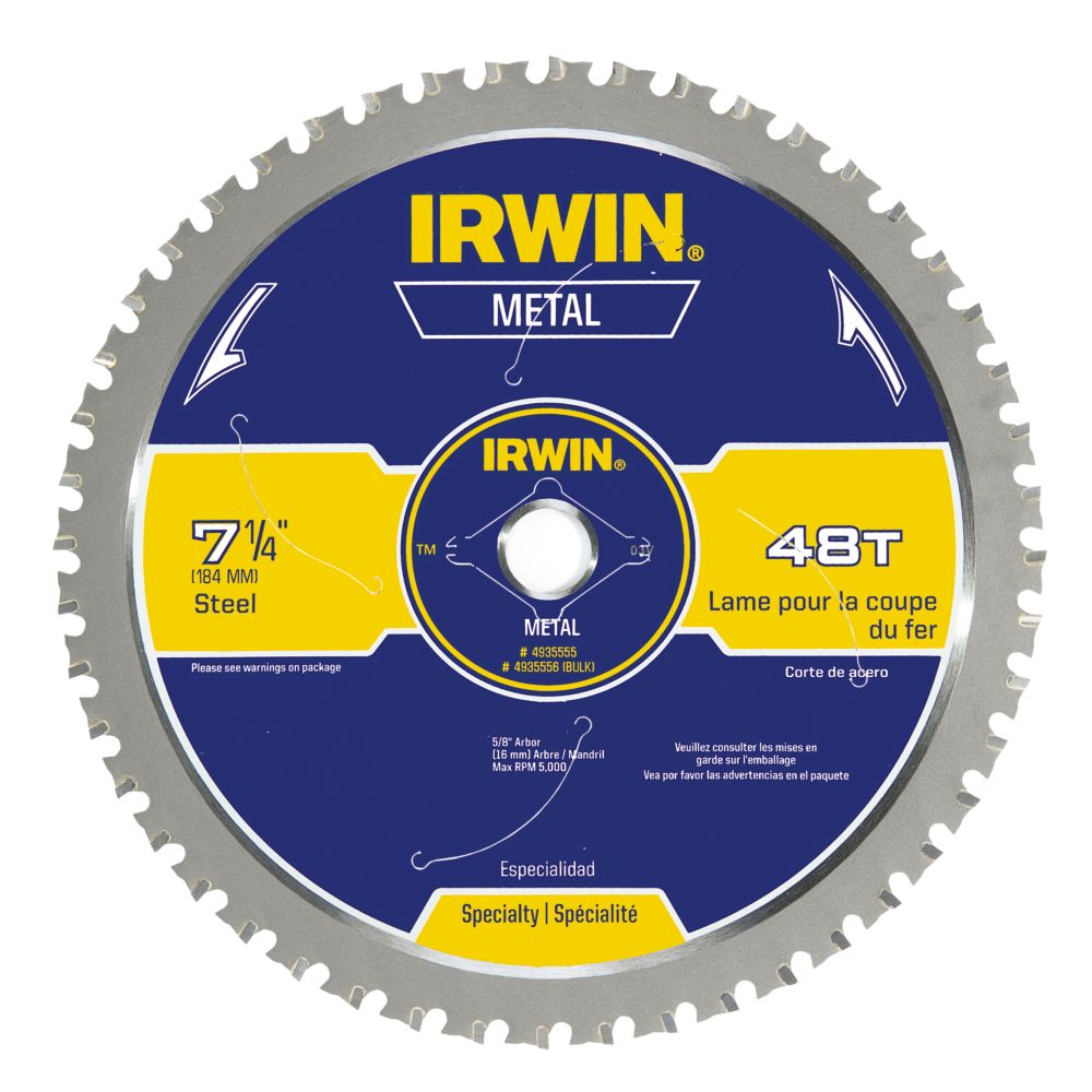 IRWIN 7-1/4-in 48-Tooth Carbide Circular Saw Blade at Lowes.com