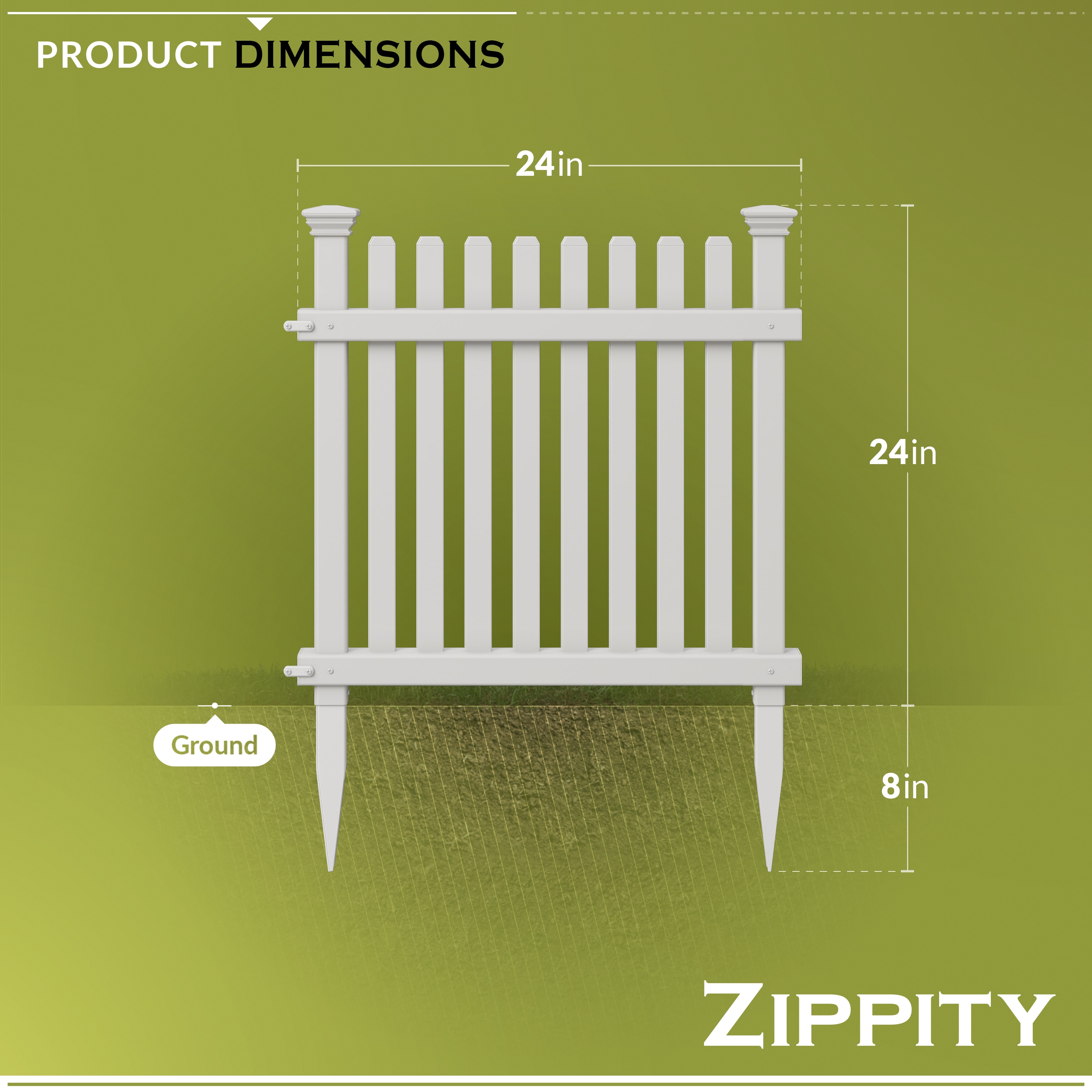 Zippity Outdoor Products ZP19056 Vinyl-Fence-Panels - View #6