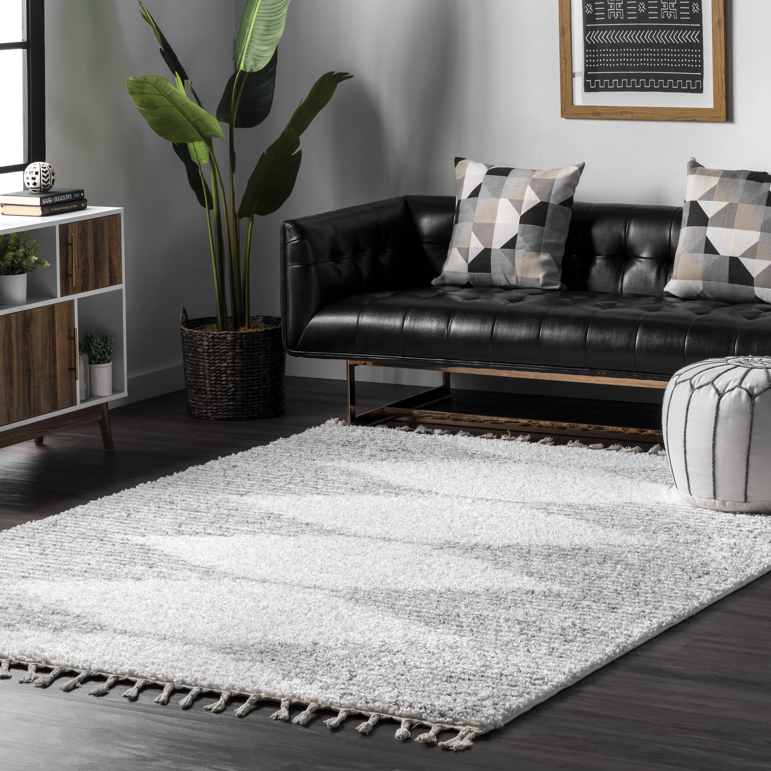 Gloria - Area Rug Low Profile Medallion Washable Rug Anti Slip Backing Rugs  for Living Room Light Weight Foldable Carpet