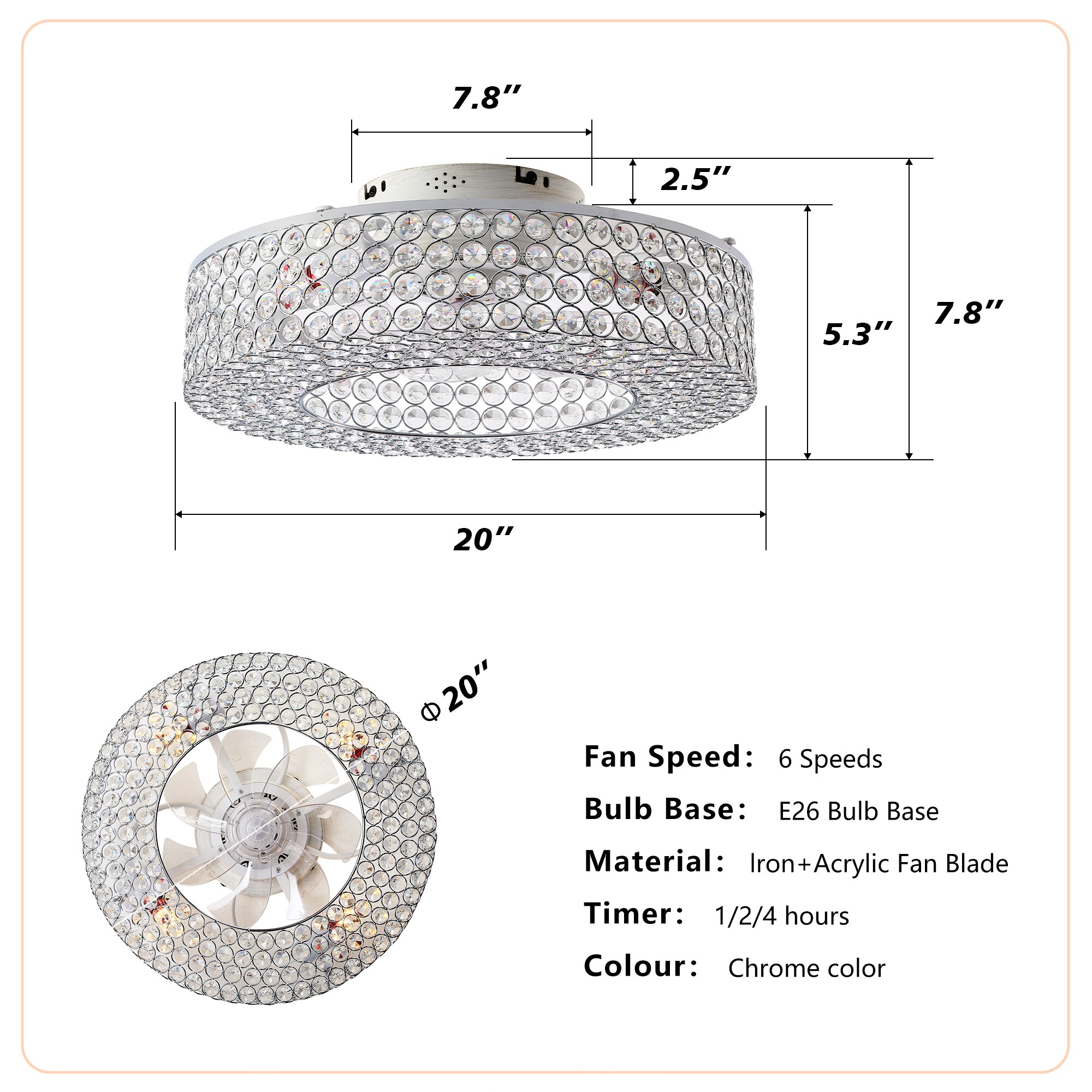 SINOFURN SYF070025WT Ceiling-Fans - View #10
