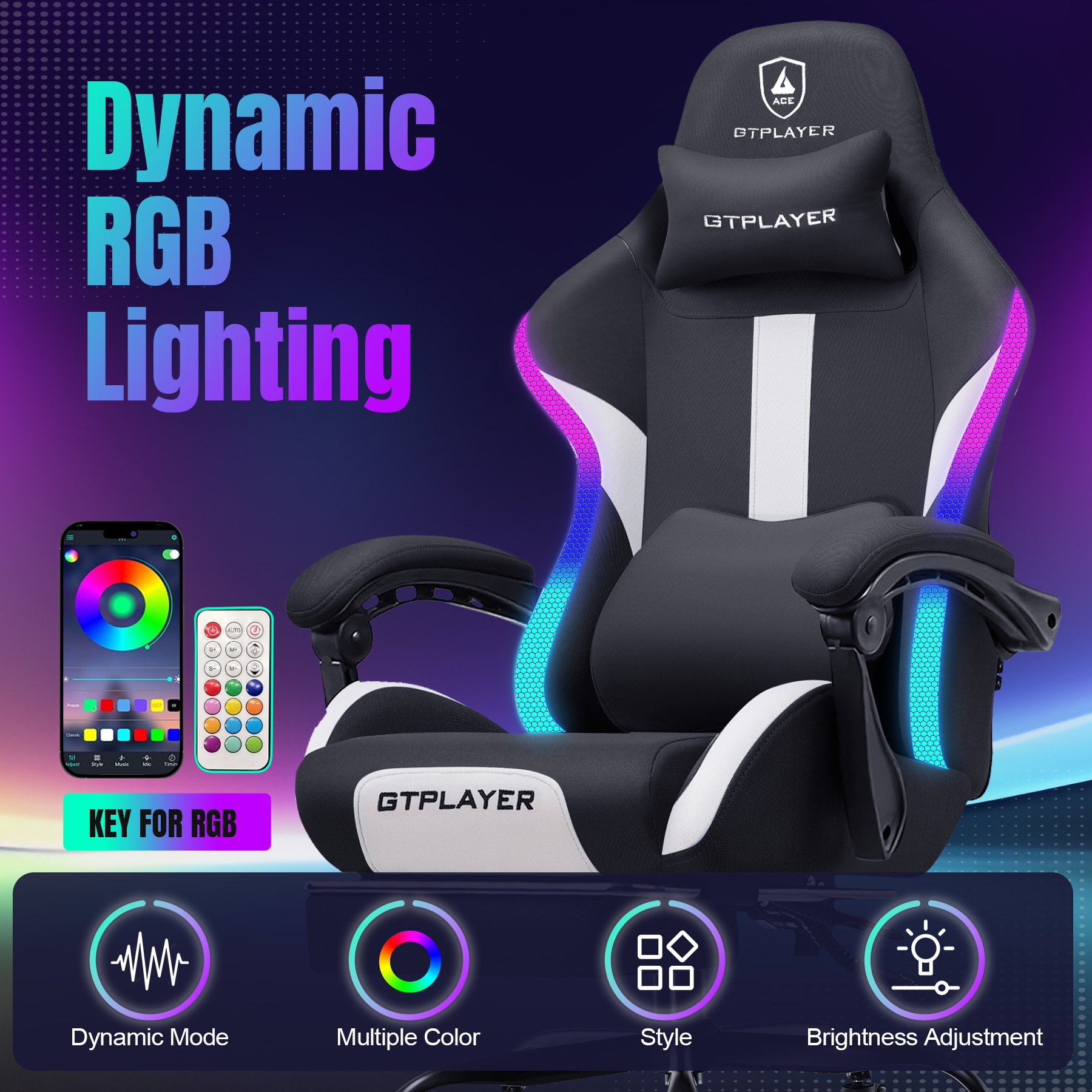 GTPLAYER LOWE'S-GT905-LS Office-Chairs - View #2
