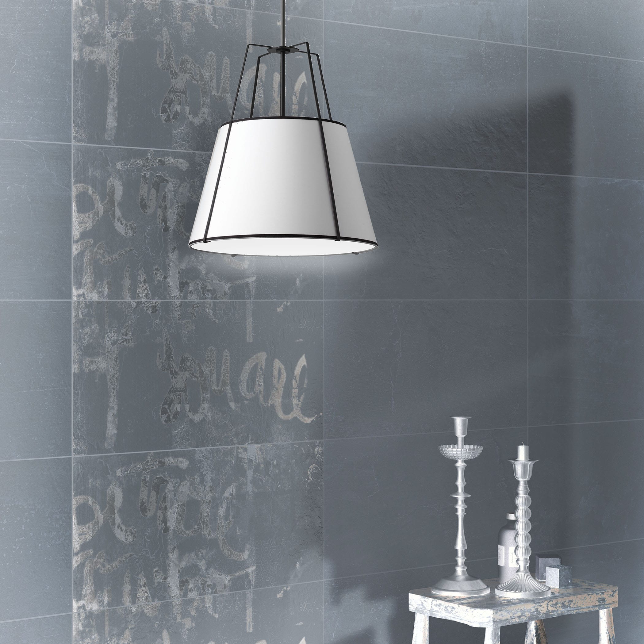 Dainolite TRA-1P-BK-WH Pendant-Lights - View #2