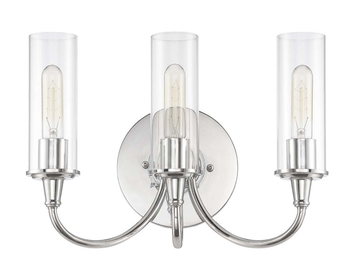Craftmade 38063-CH Modina 16-in 3 -Light Chrome Modern/contemporary Vanity light