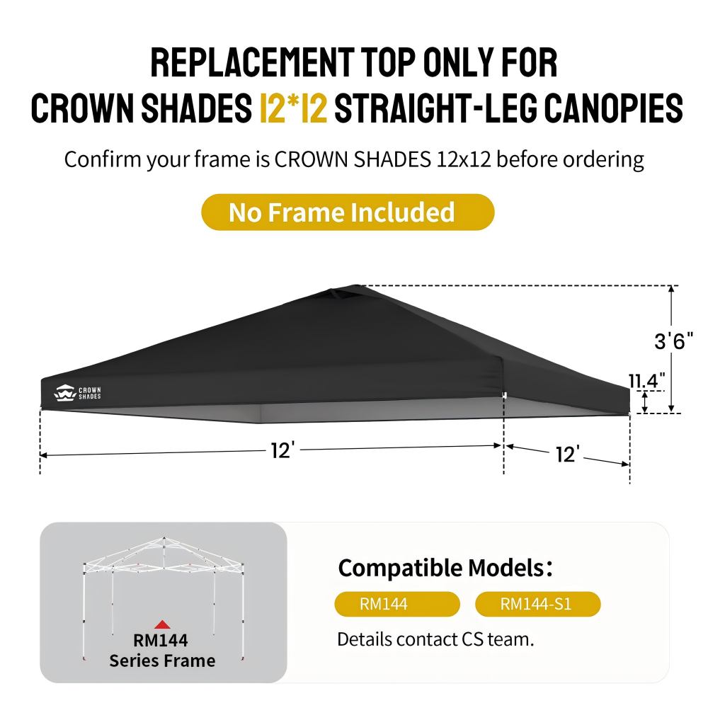 Crown Shades RM144-TOP tents - View #2