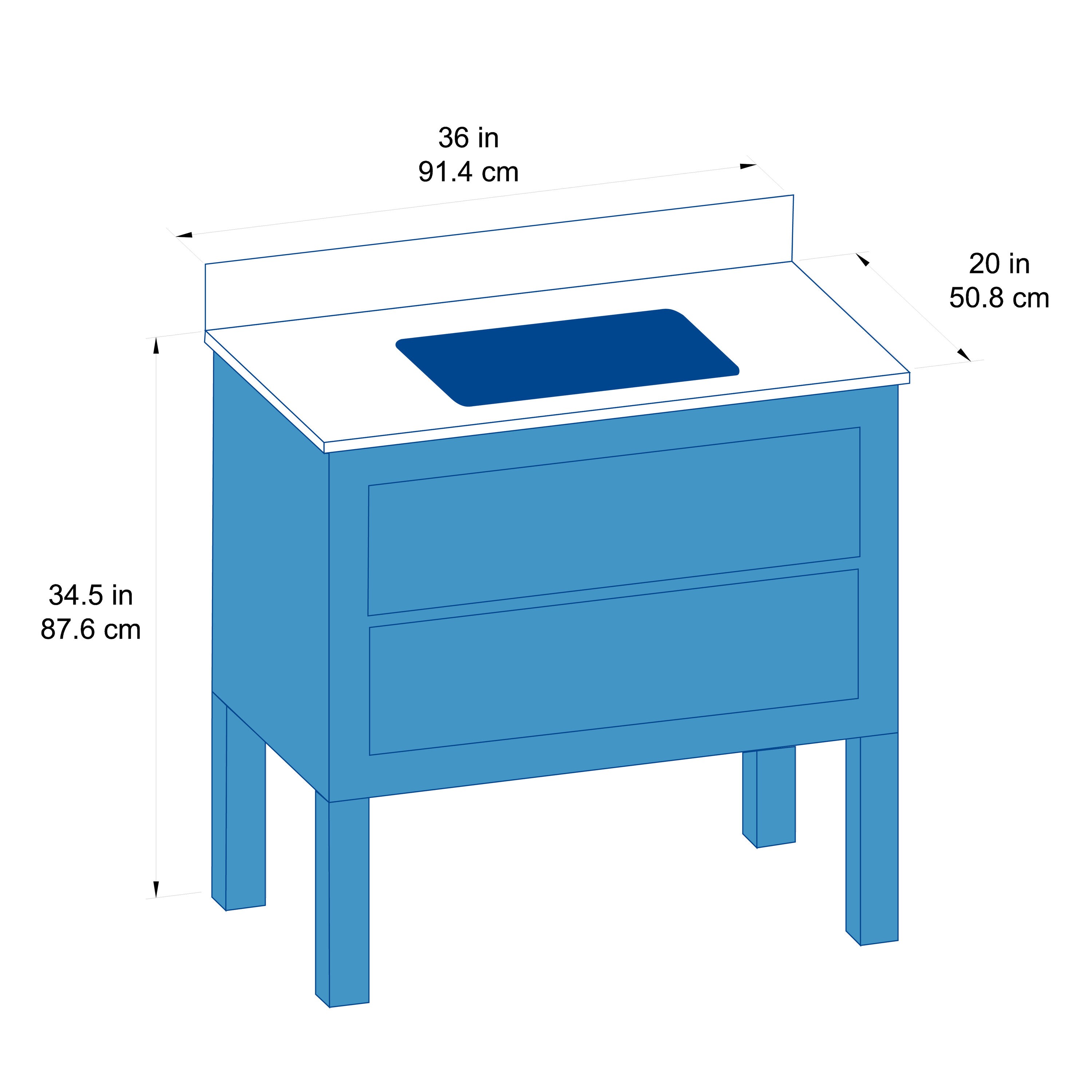 allen + roth LWS36HWV Bath-Vanity-Combo - View #14