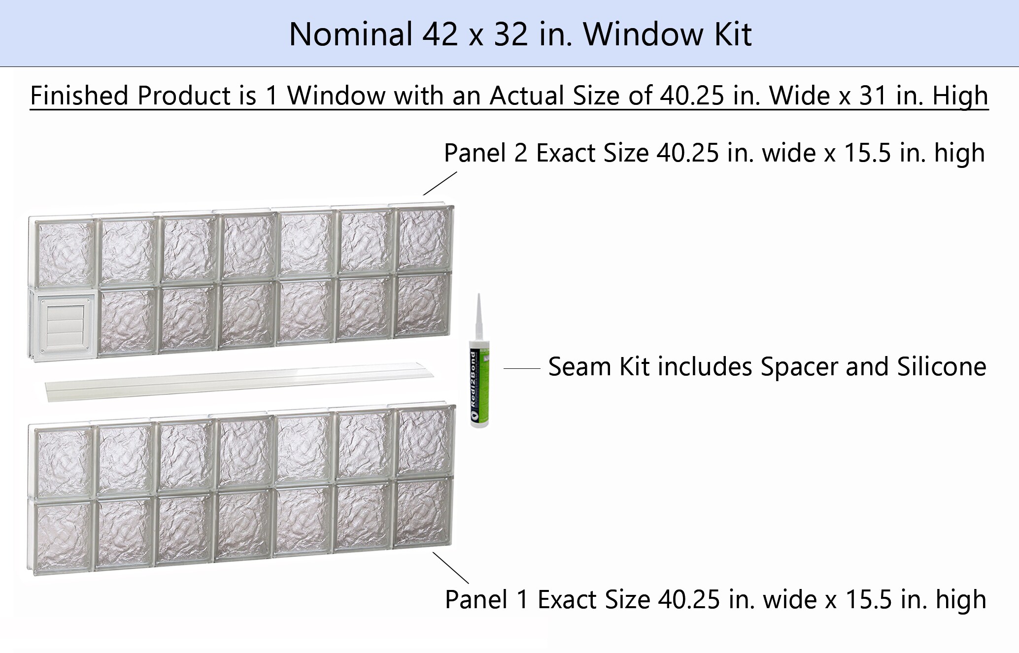 REDI2SET D4232IS Glass-Block-Windows - View #2