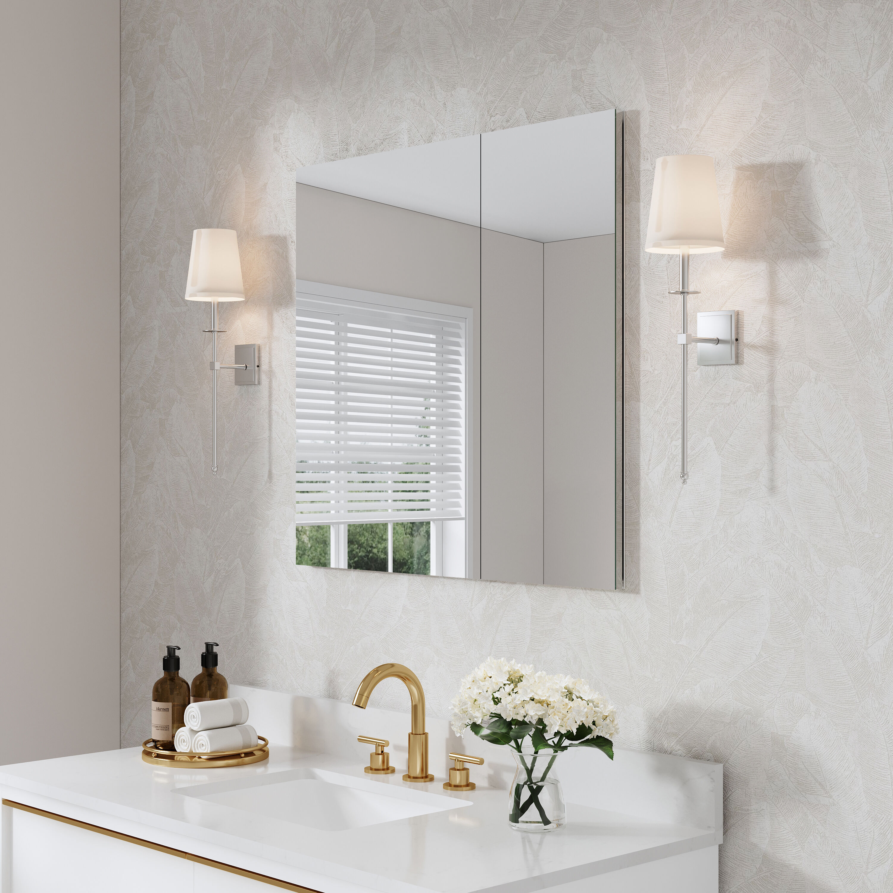 WELLFOR ROSA20TYL Bathroom-Wall-Cabinets - View #10