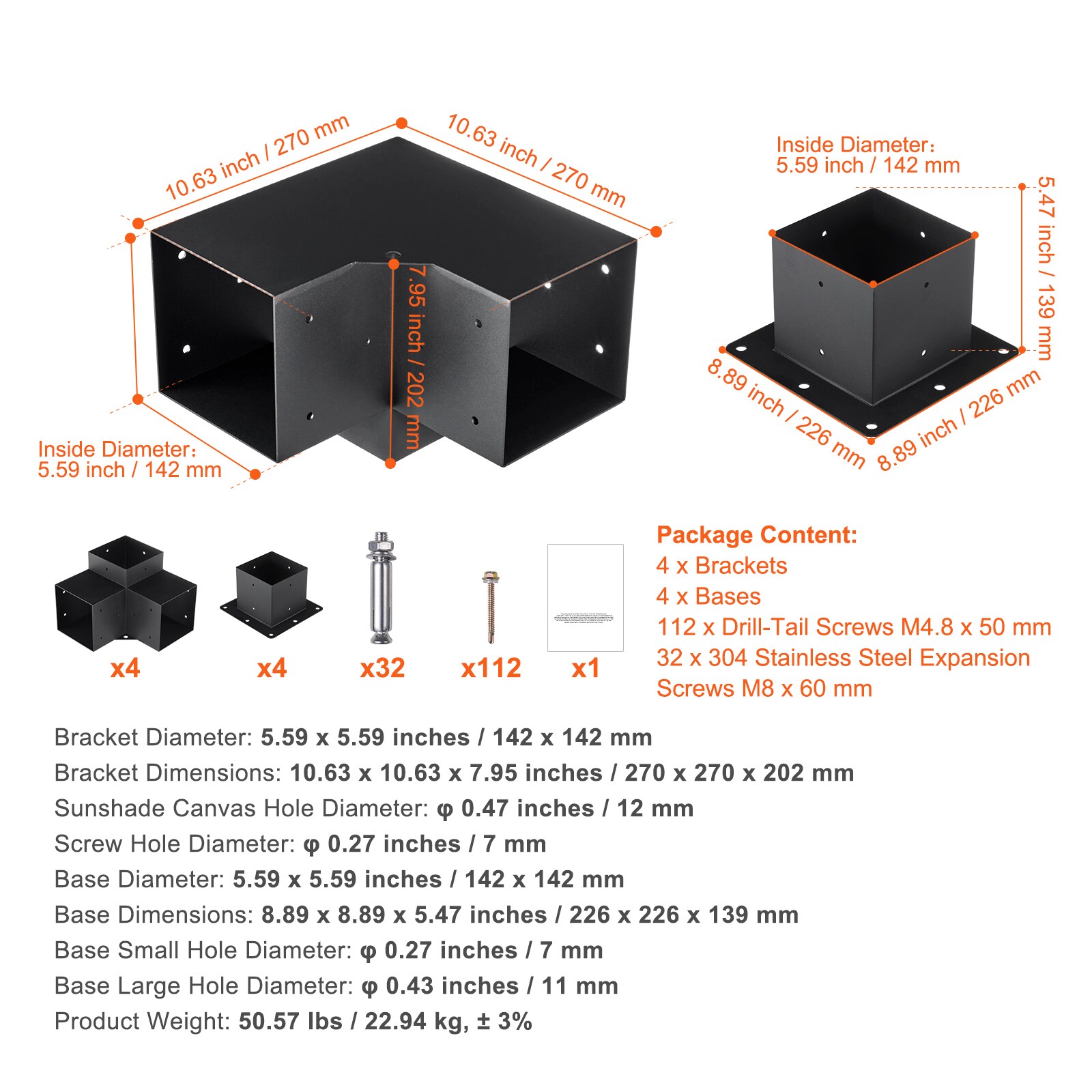 VEVOR SCLPJJTZST8P01015V0 Storage-Building-Accessories - View #7