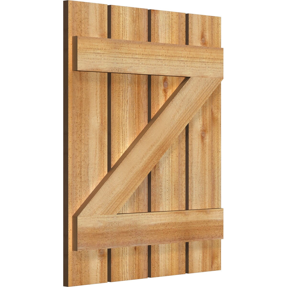 Ekena Millwork RBS06Z23X028RWR Exterior-Shutters - View #2