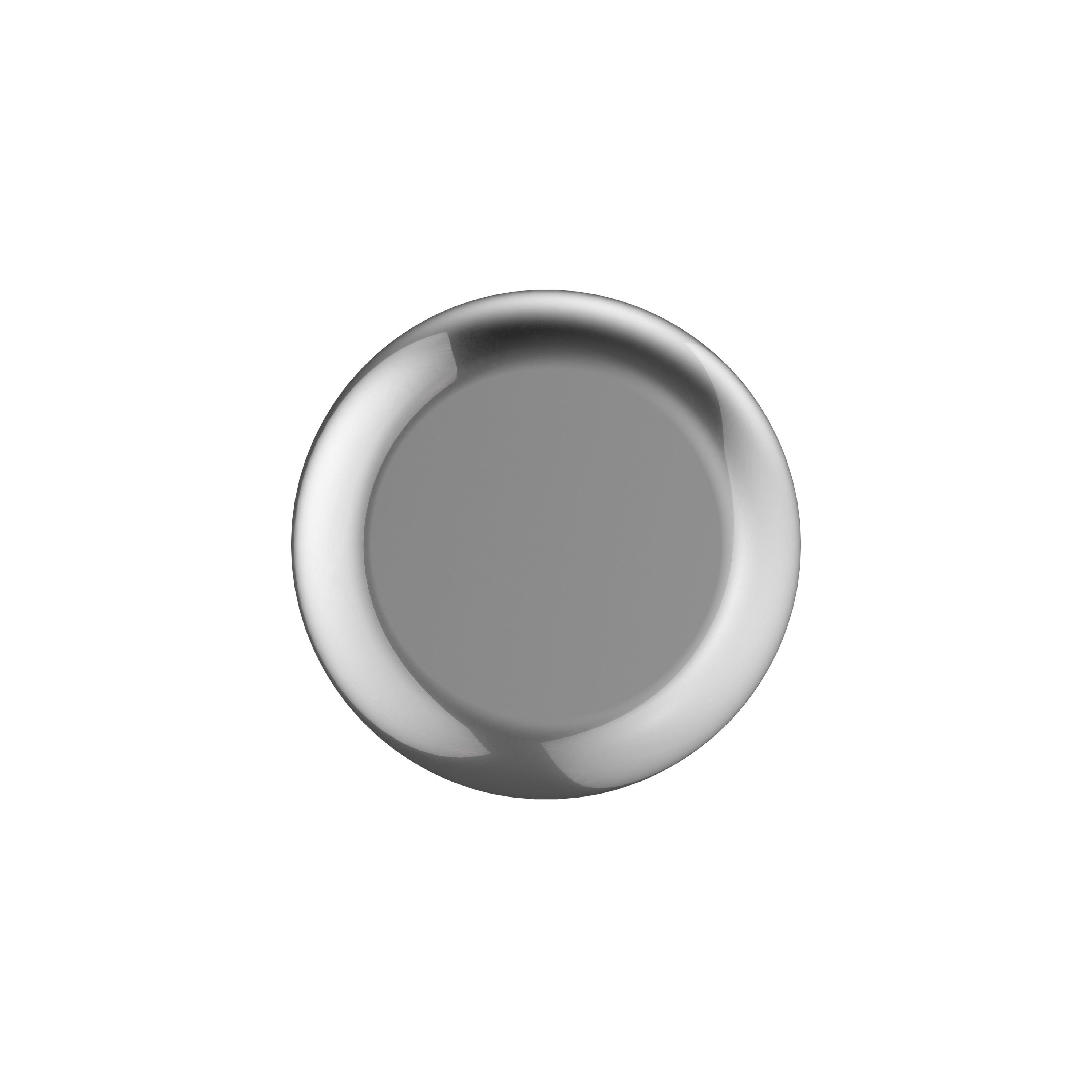 Polished Chrome Round Cabinet Knob with Mounting Hardware