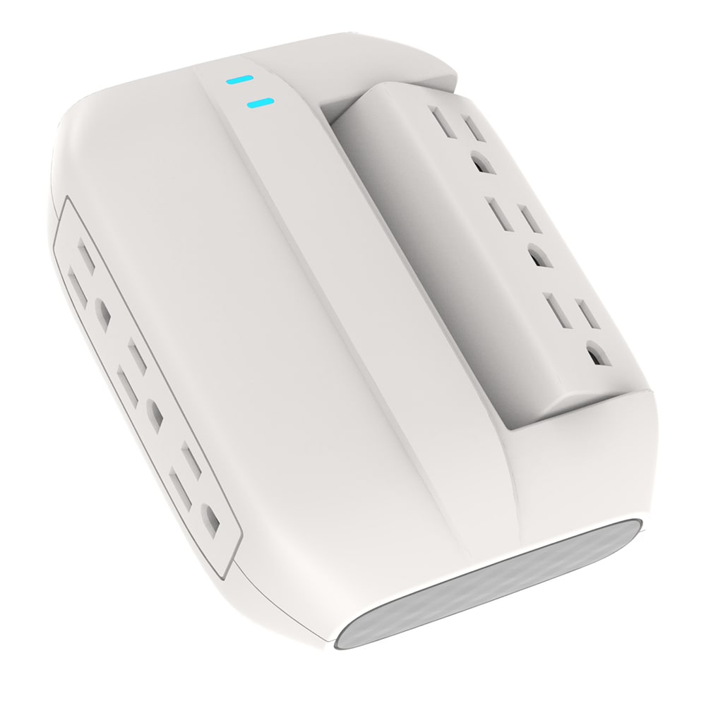 Utilitech LA-6S-3 6 -Outlet 900 Joules 1875 -Watts 1875VA White Indoor AC Surge Protector