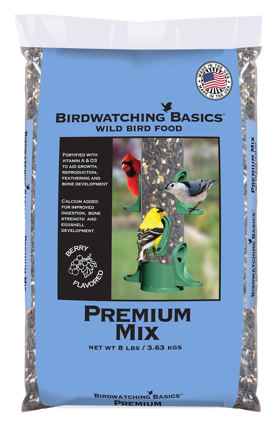 Red River Commodities 1160 Premium Mix Black oil sunflower Bird food 8 Pound(s)