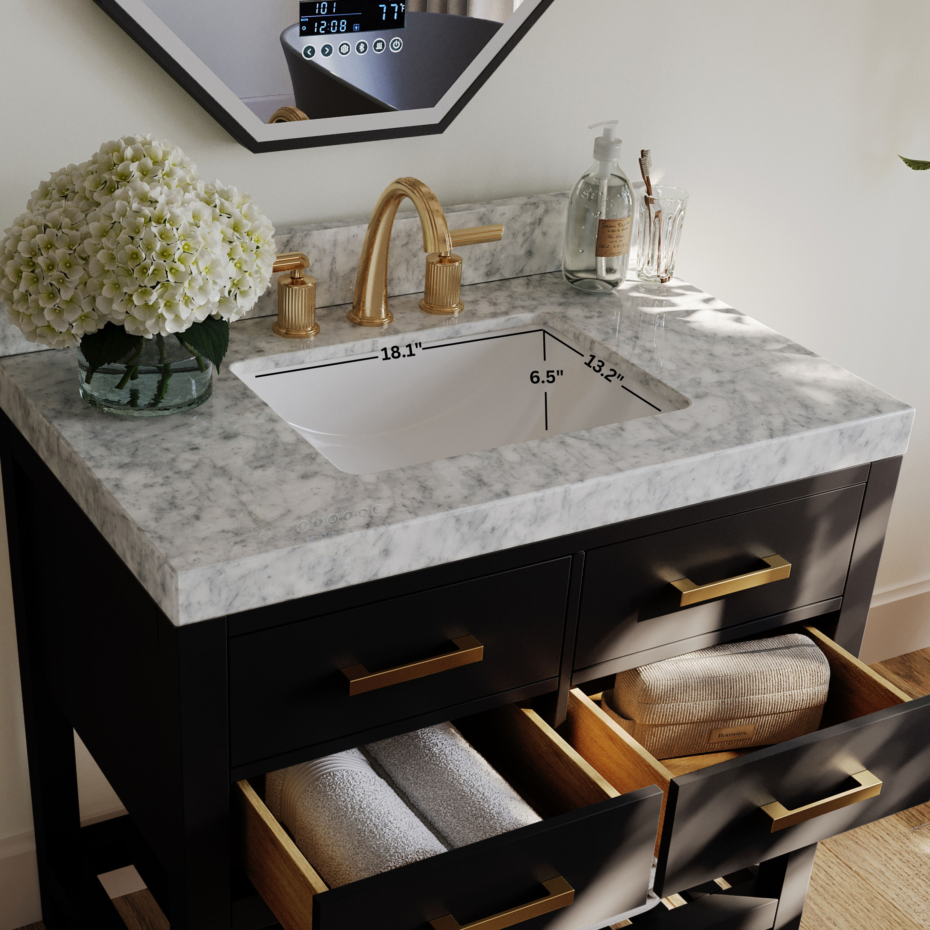 Ancerre Designs VTSELIZABETH36BOCWGD Bath-Vanity-Combo - View #7