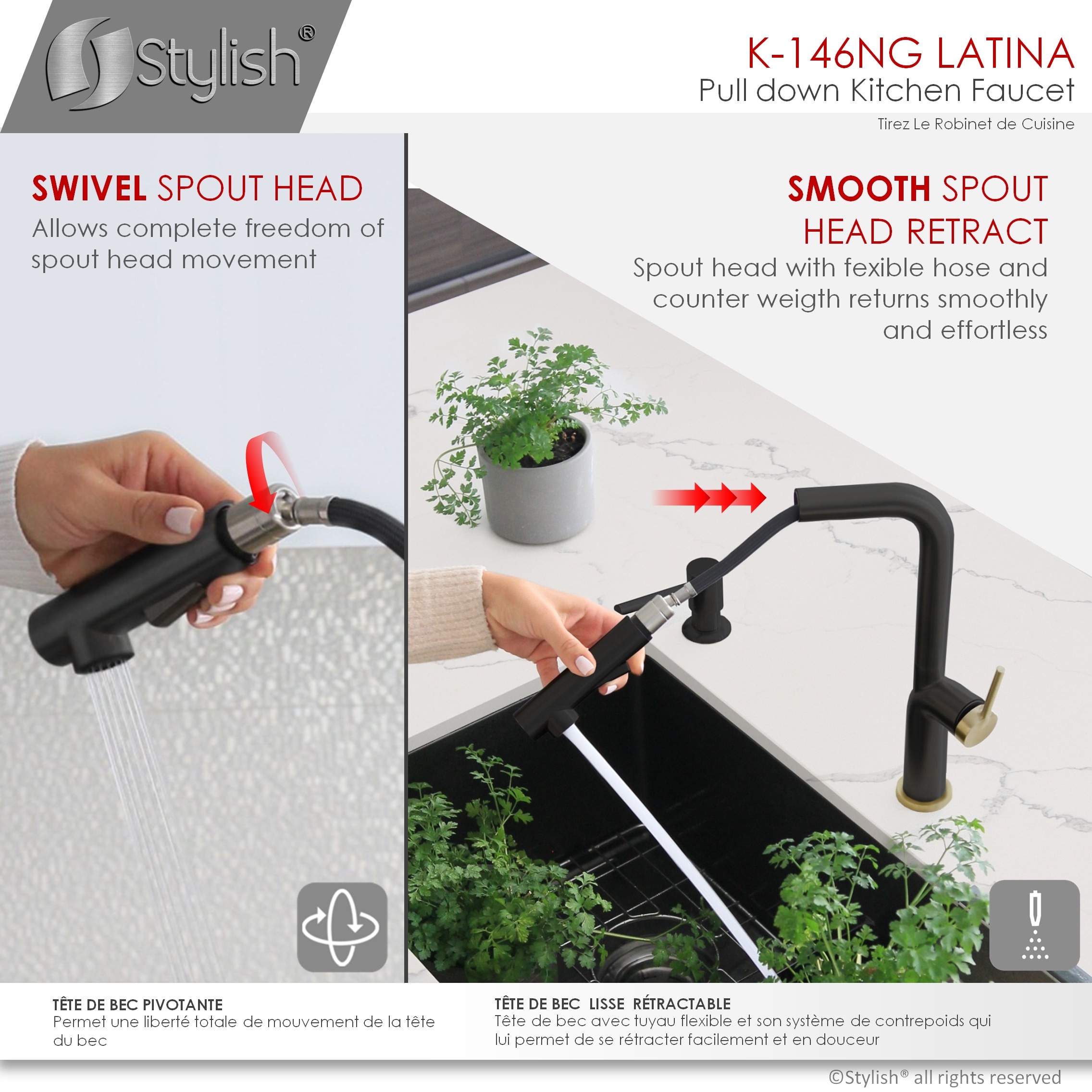 Stylish K-146NG Kitchen-Faucets - View #8