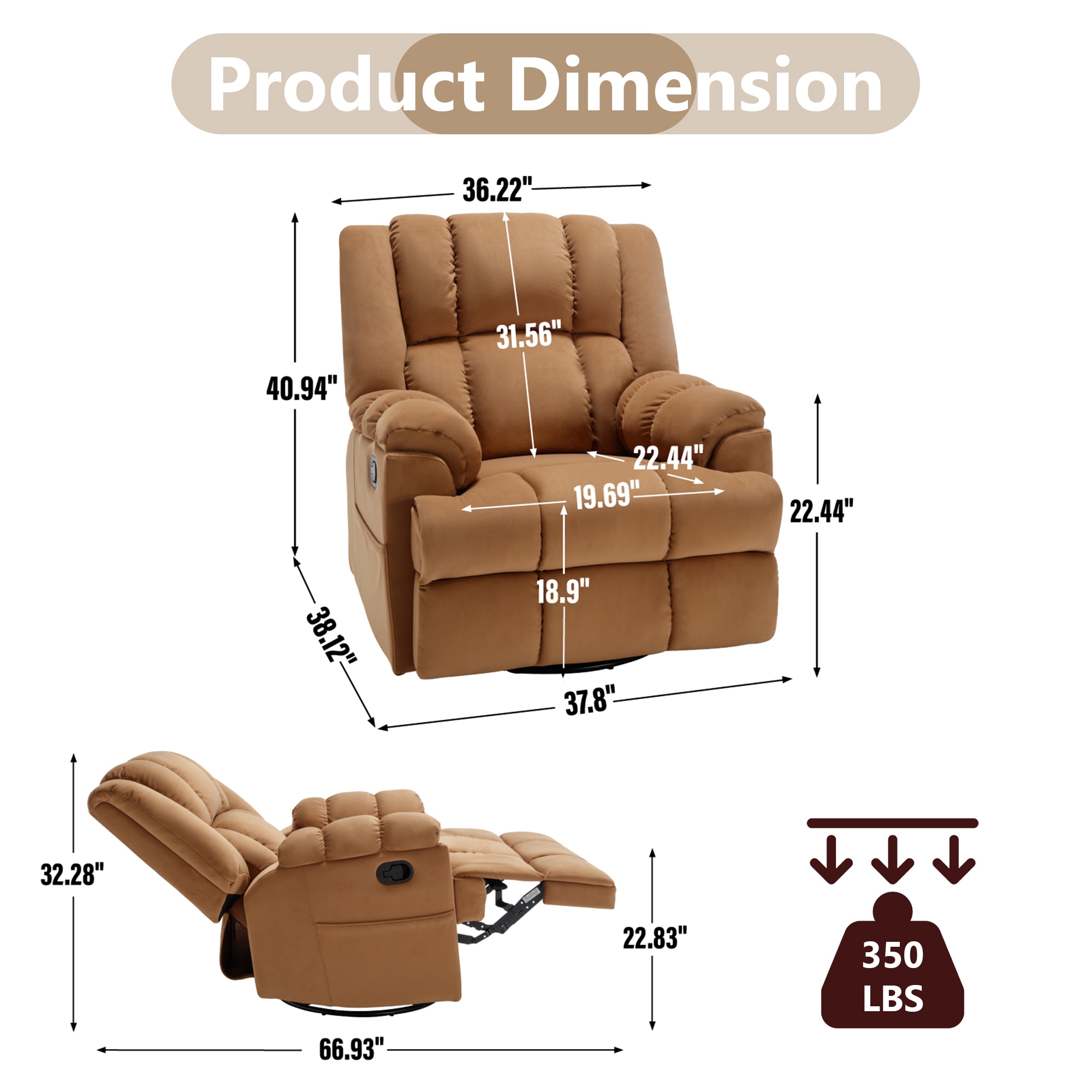 Boyel Living BL-CM839BE recliners - View #3