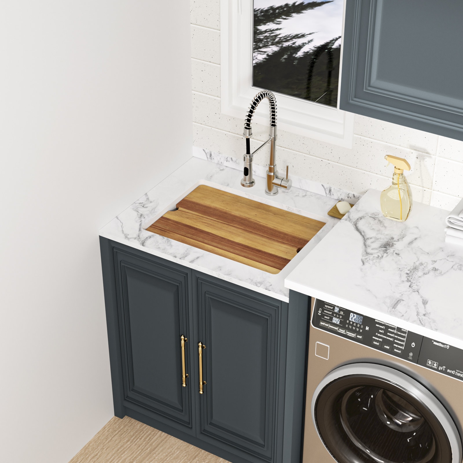 Lordear LD-QZUW24S Laundry-Tubs-Utility-Sinks - View #2