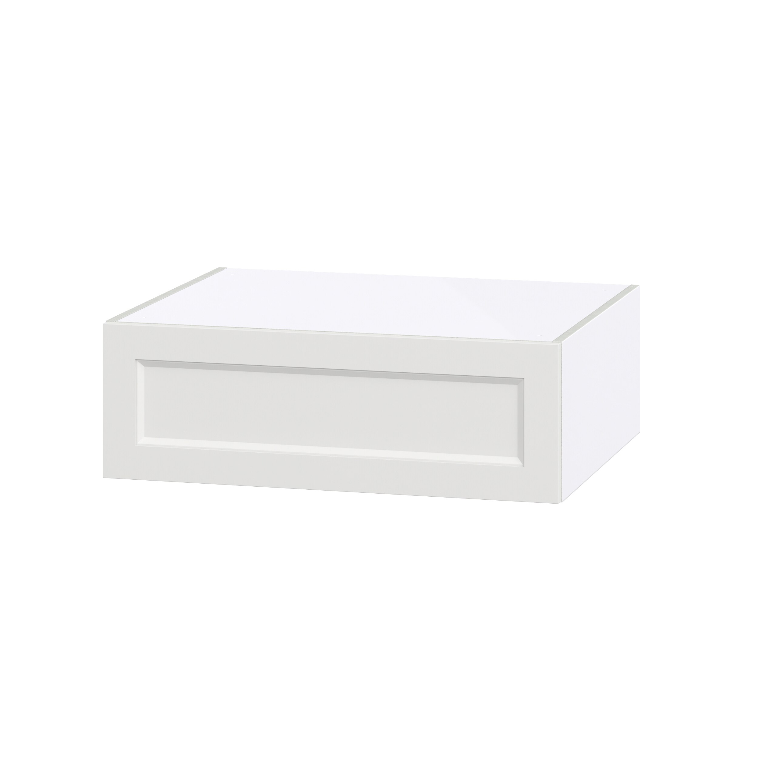 Hugo&Borg Riviera 30-in W x 15-in H x 24-in D Bright White Wall Fully Assembled Cabinet (Recessed Panel Shaker Door Style)