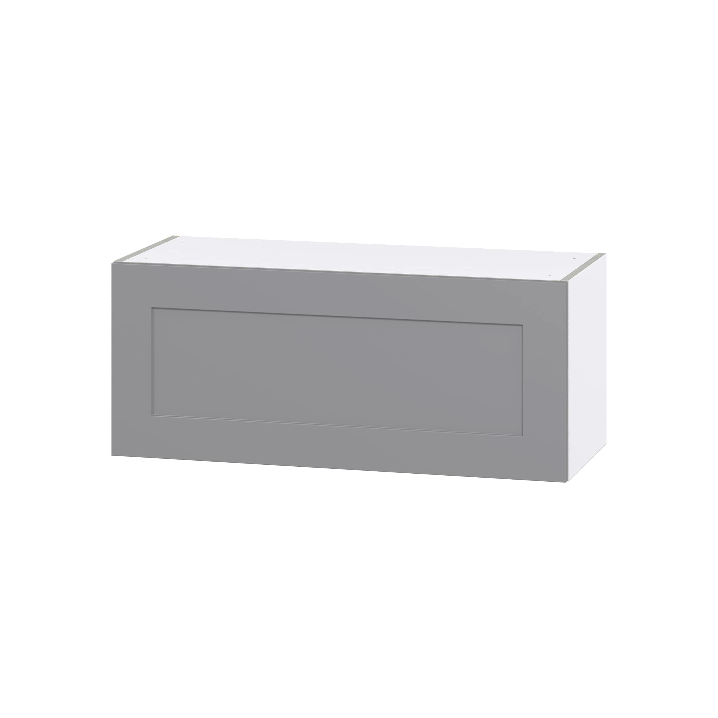 Hugo&Borg Beaumont 36-in W x 15-in H x 14-in D Slate Gray Wall Fully Assembled Cabinet (Flat Panel Shaker Door Style)