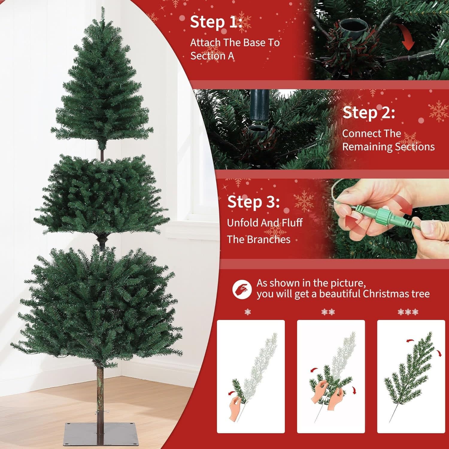 Qeetex LSACT-QH-35HRKXJJ Artificial-Christmas-Trees - View #6
