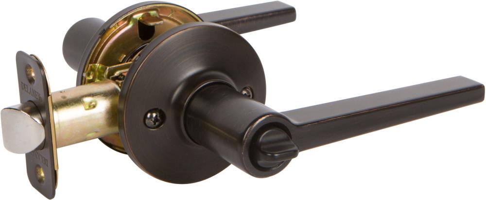 Delaney Hardware D22227P Delaney Contemporary Tuscany Bronze Interior Bed/Bath Privacy Door Handle