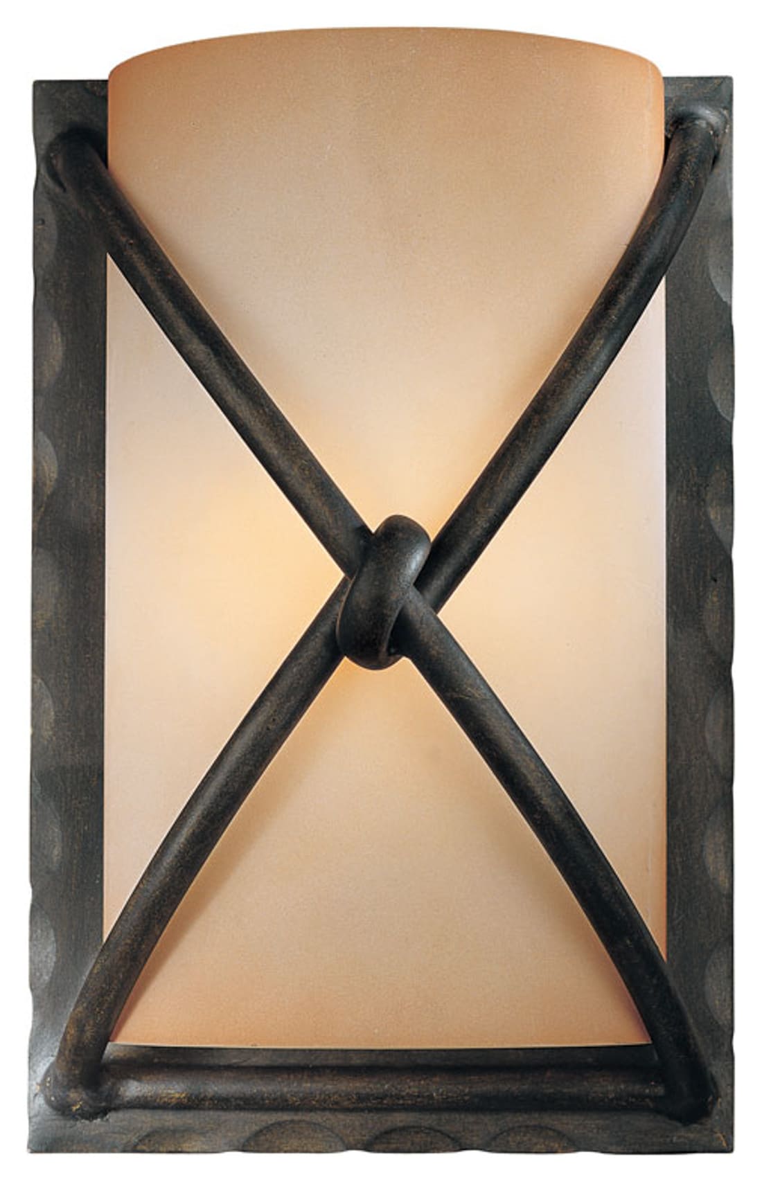 Minka Lavery Aspen II 6-in W 1 -Light Distressed Bronze Wall Sconce #1974-1-138