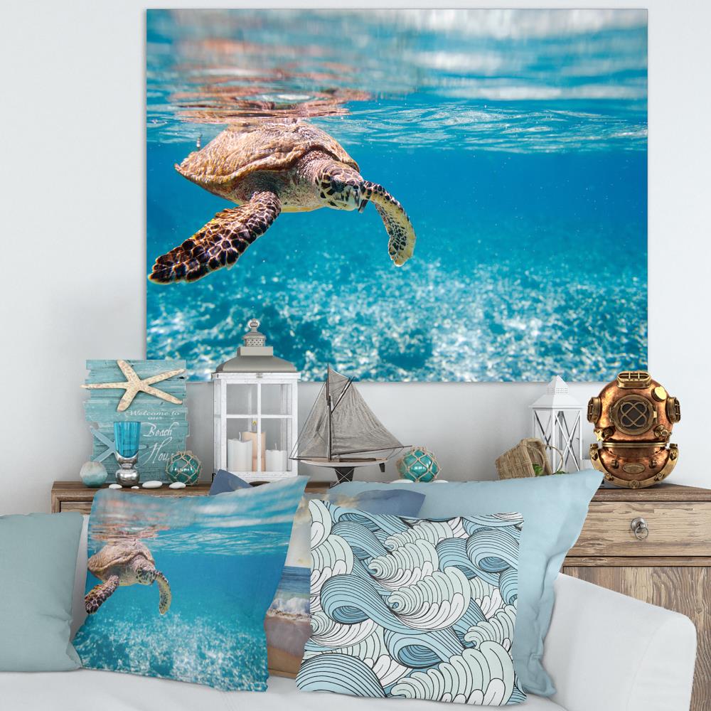 Designart 30-in H x 40-in W Coastal Print on Canvas in the Wall Art ...