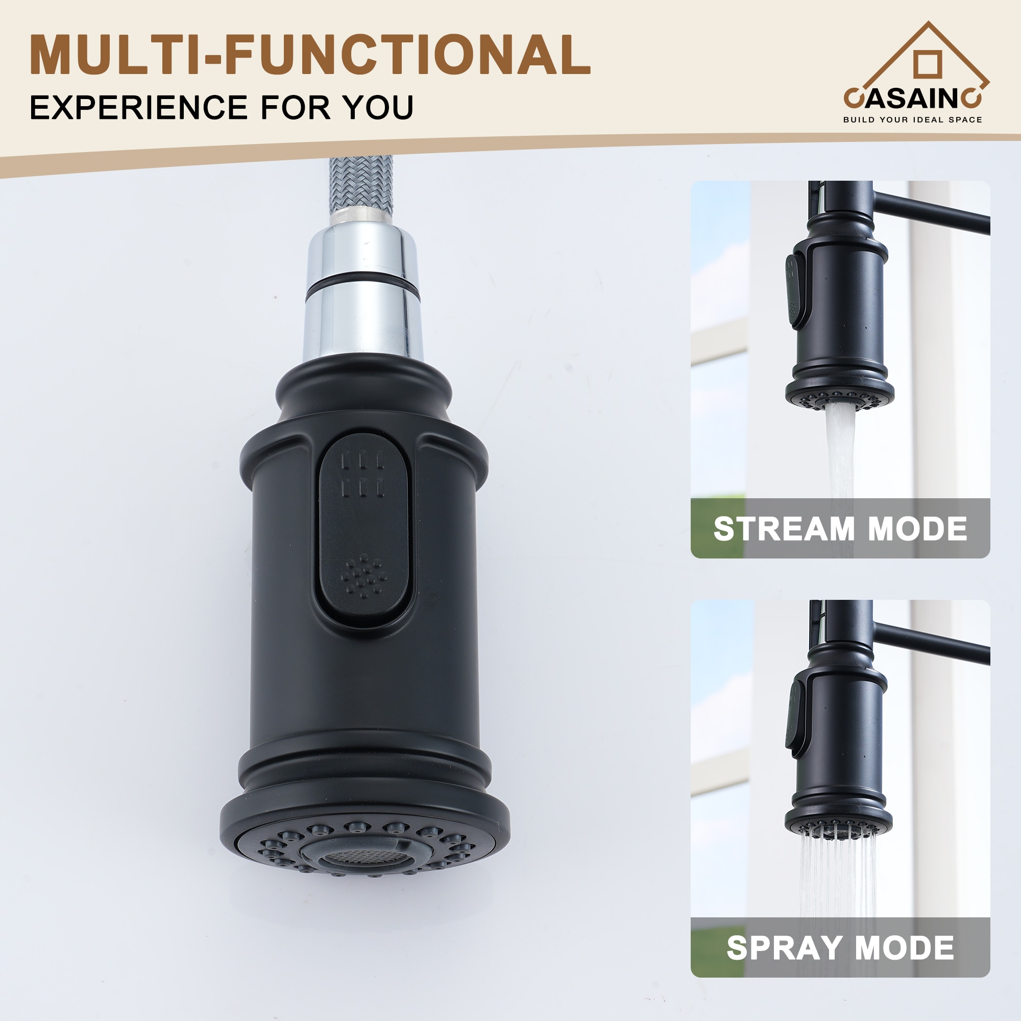 CASAINC CA-D4183-MB Kitchen-Faucets - View #6