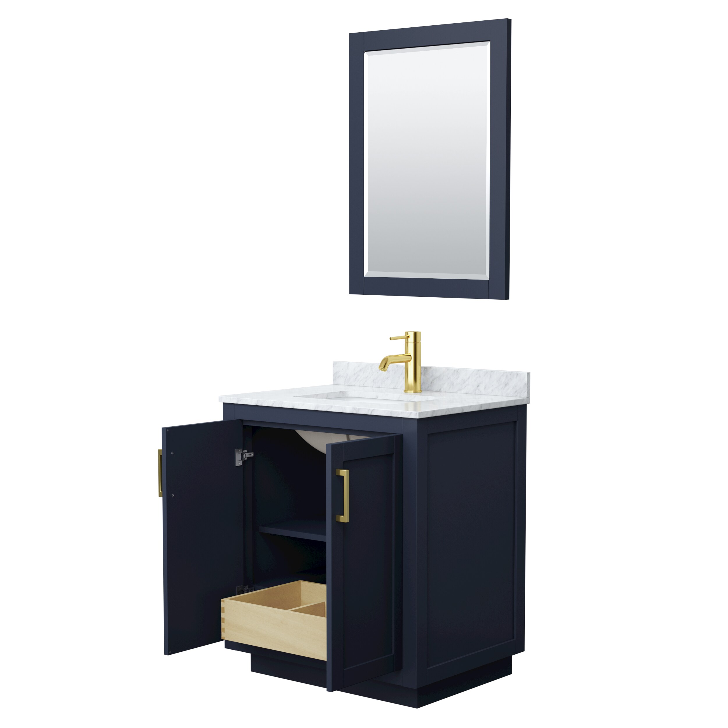 Wyndham Collection WCF292930SBLCMUNSM24 Bath-Vanity-Combo - View #3