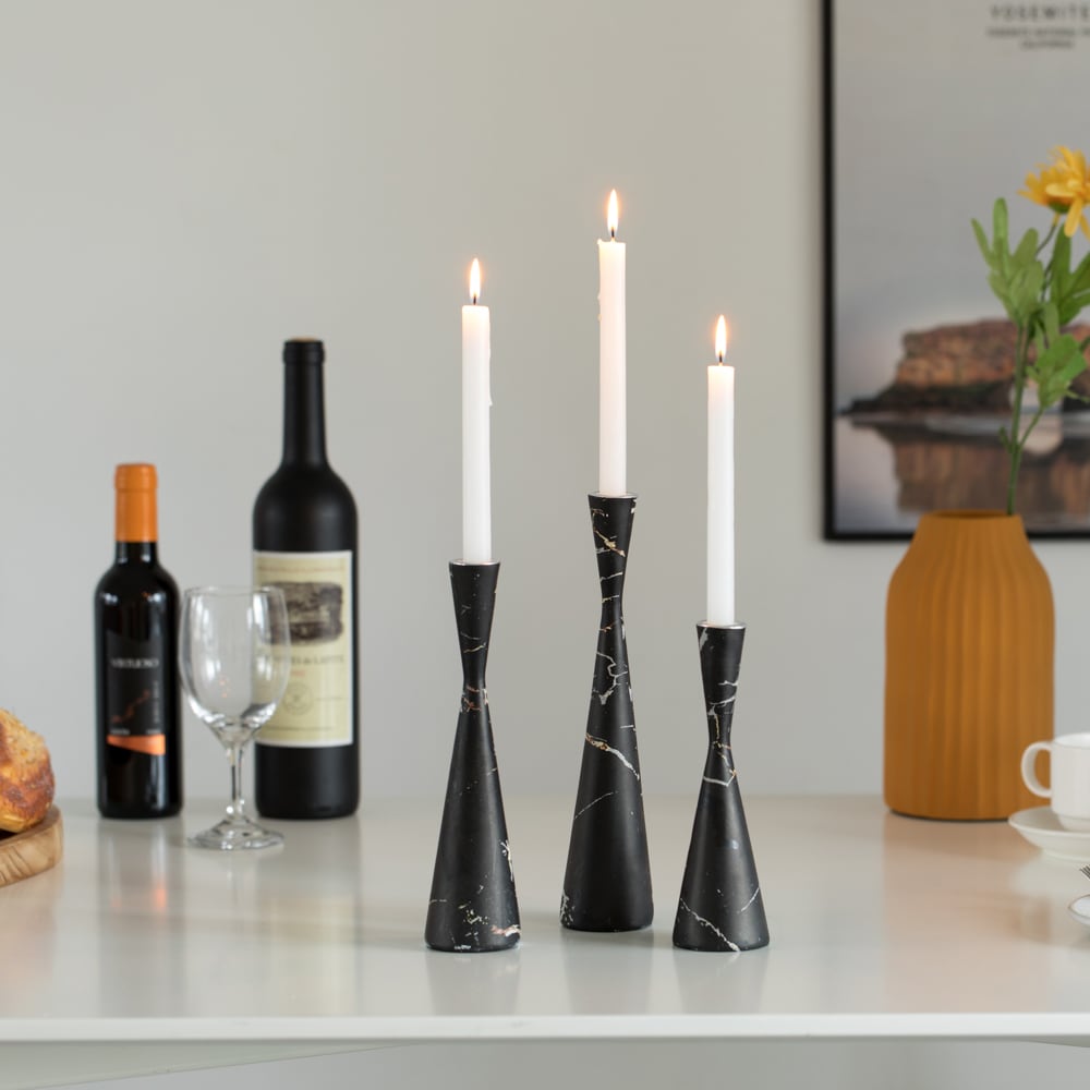 Uniquewise QI004063.BK.3 Candle-Holders - View #2